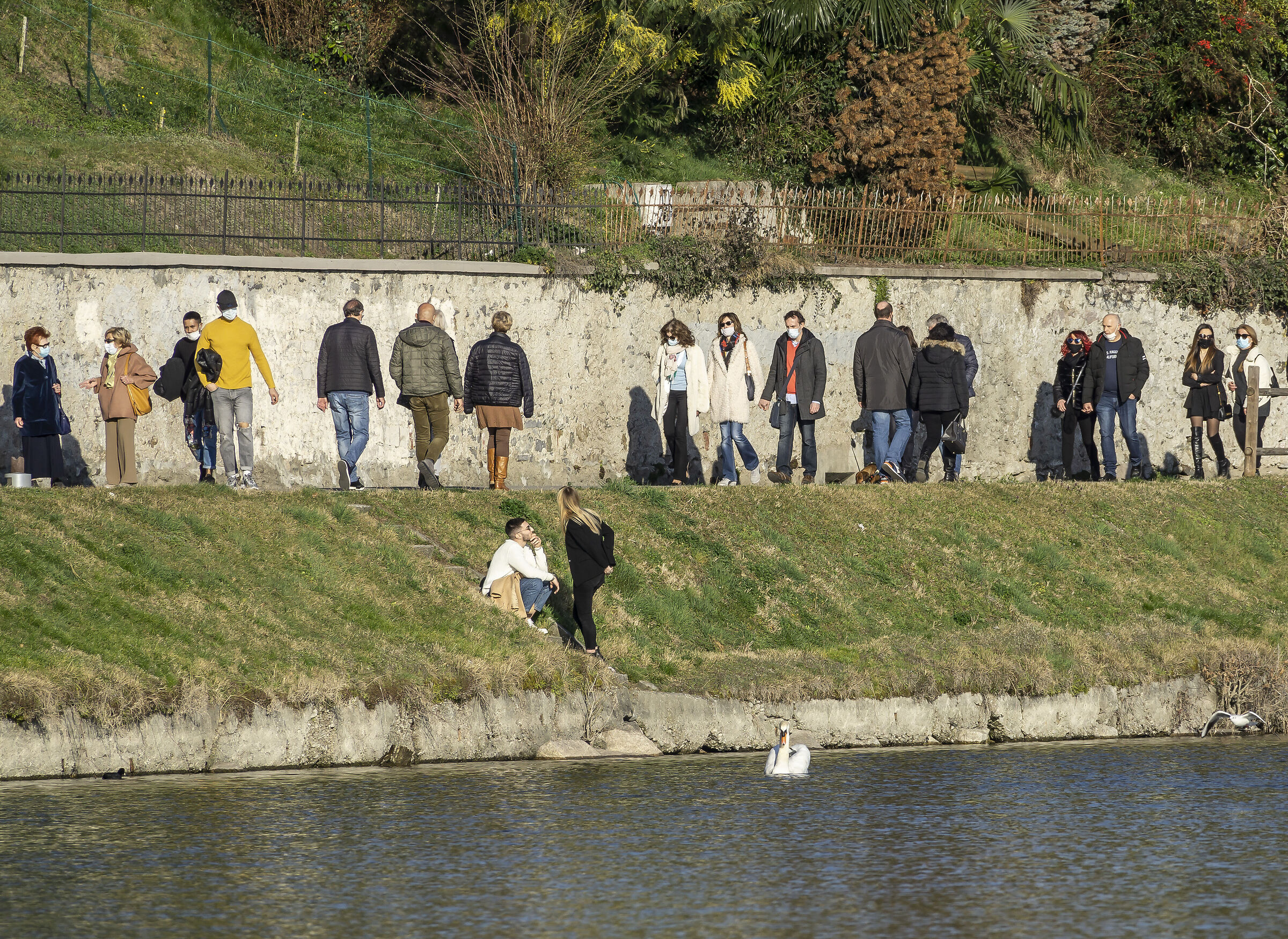 Passeggiata domenicale prima della "zona arancione&quot...