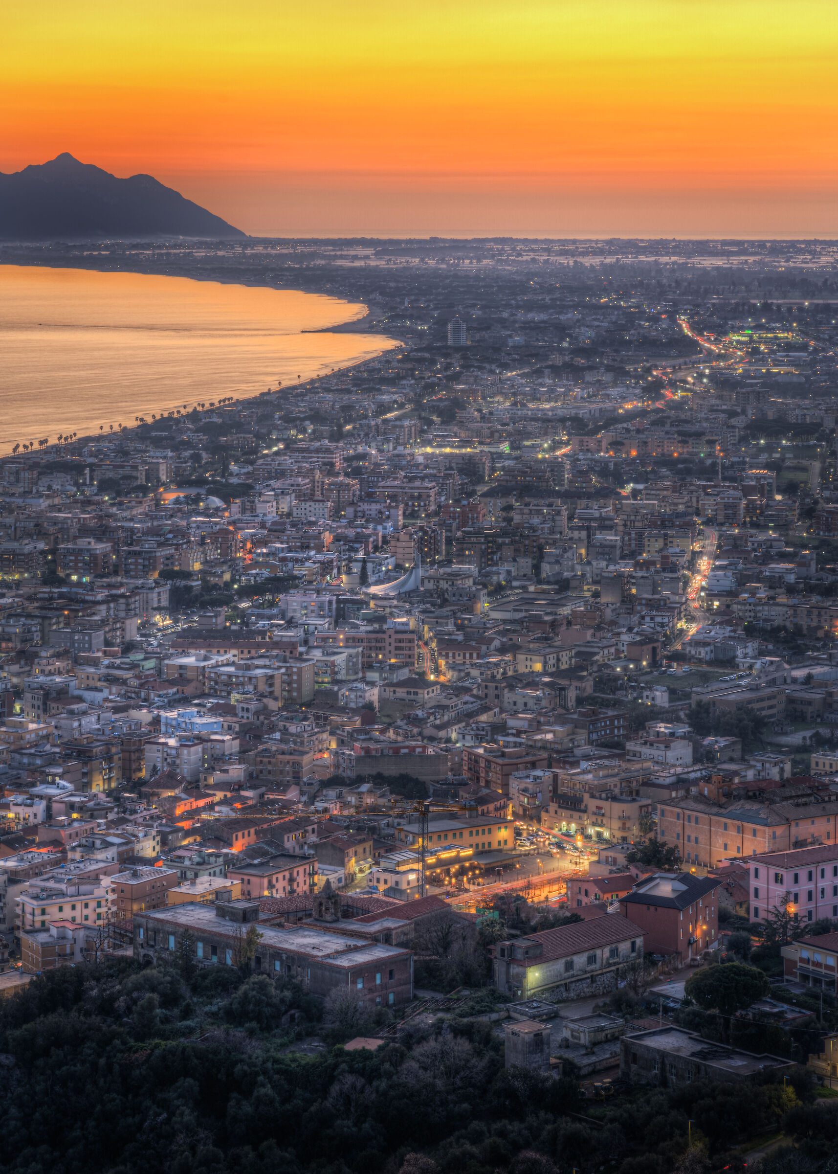 Terracina al tramonto