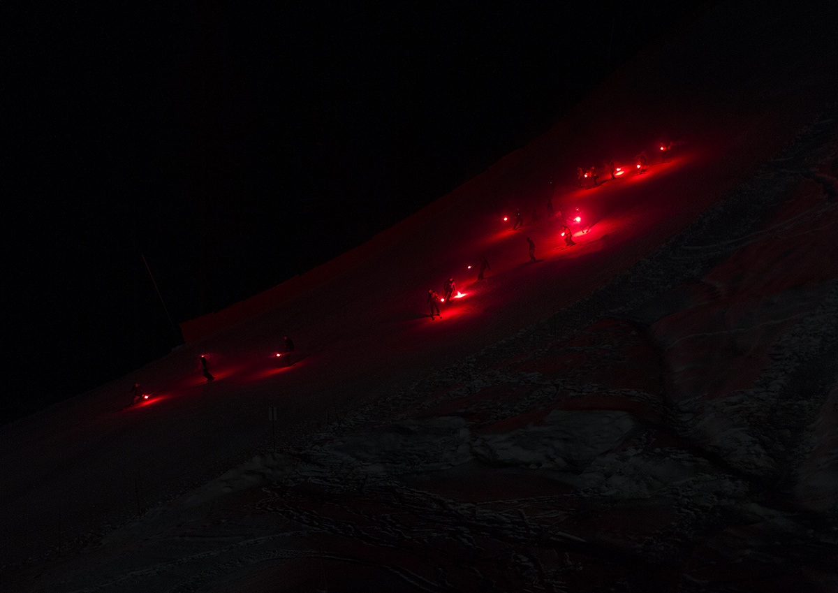 Candlelight vigil in La Thuile