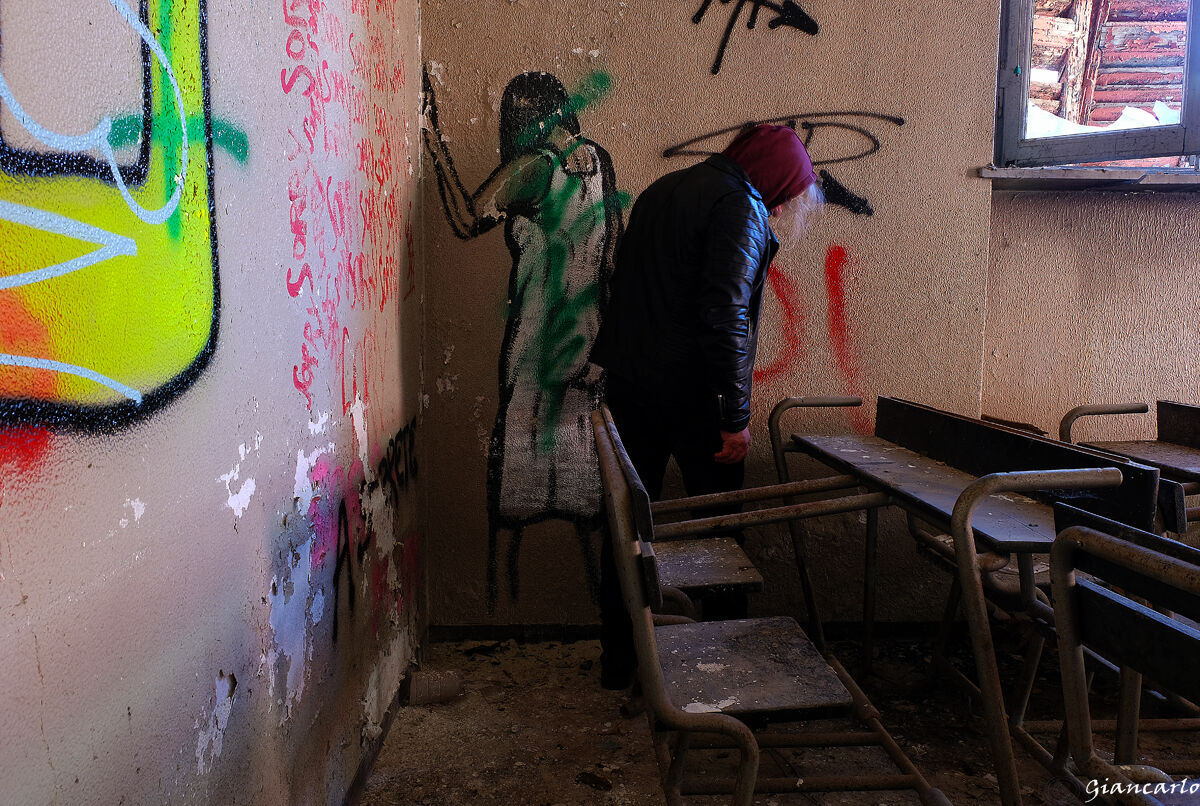 aula di un ex manicomio