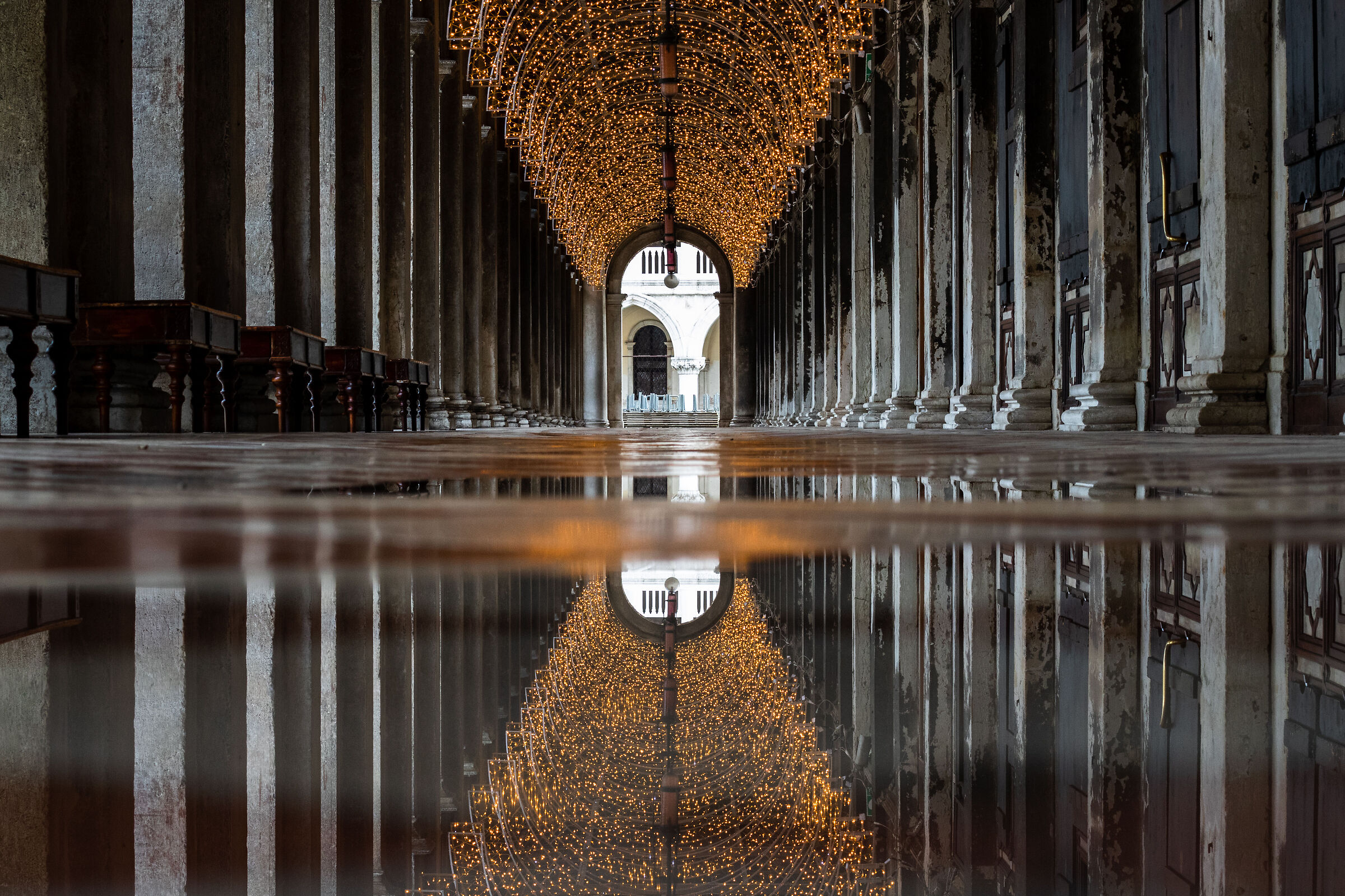 Luci natalizie in Piazza San Marco