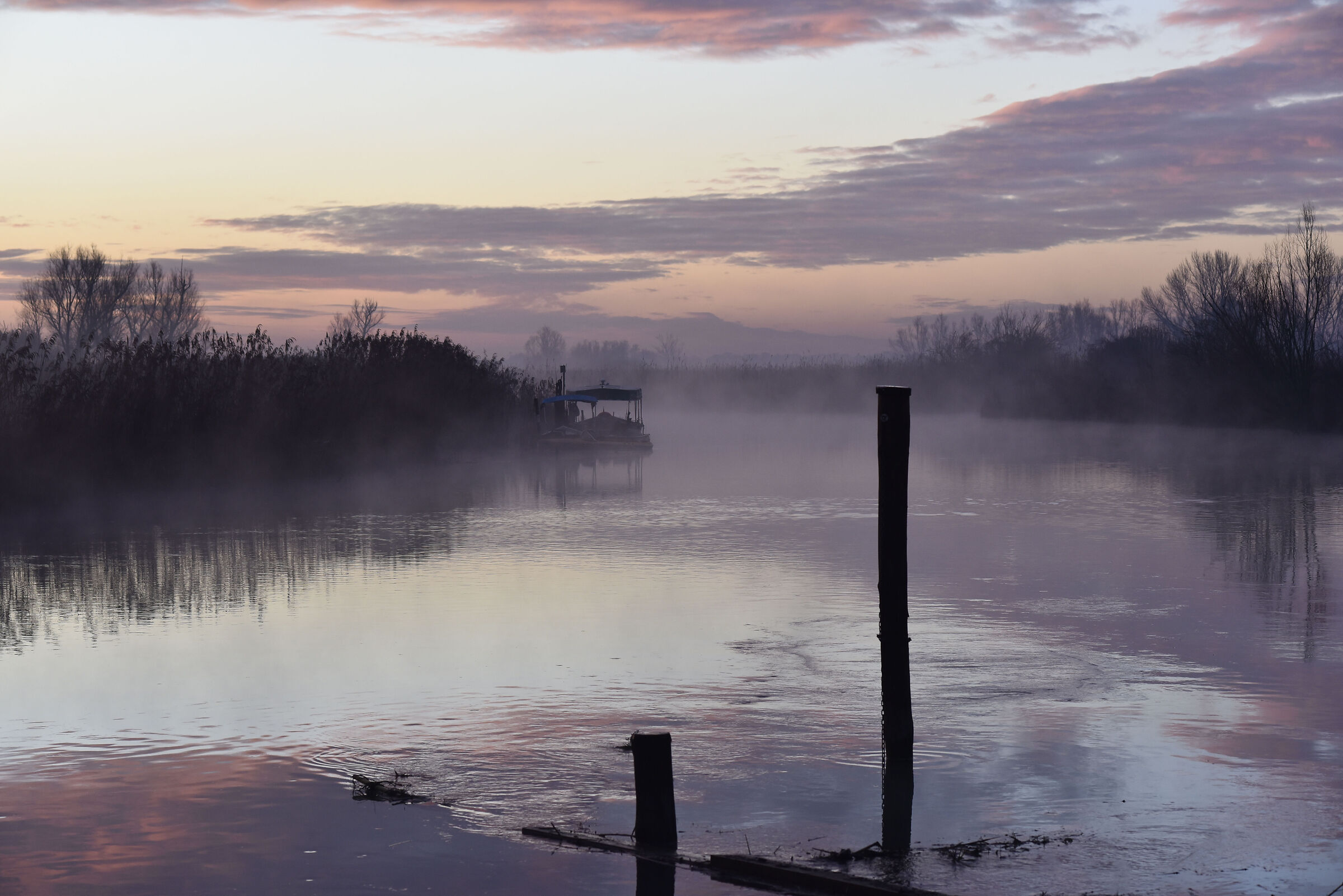 Sunrise over the Mincio