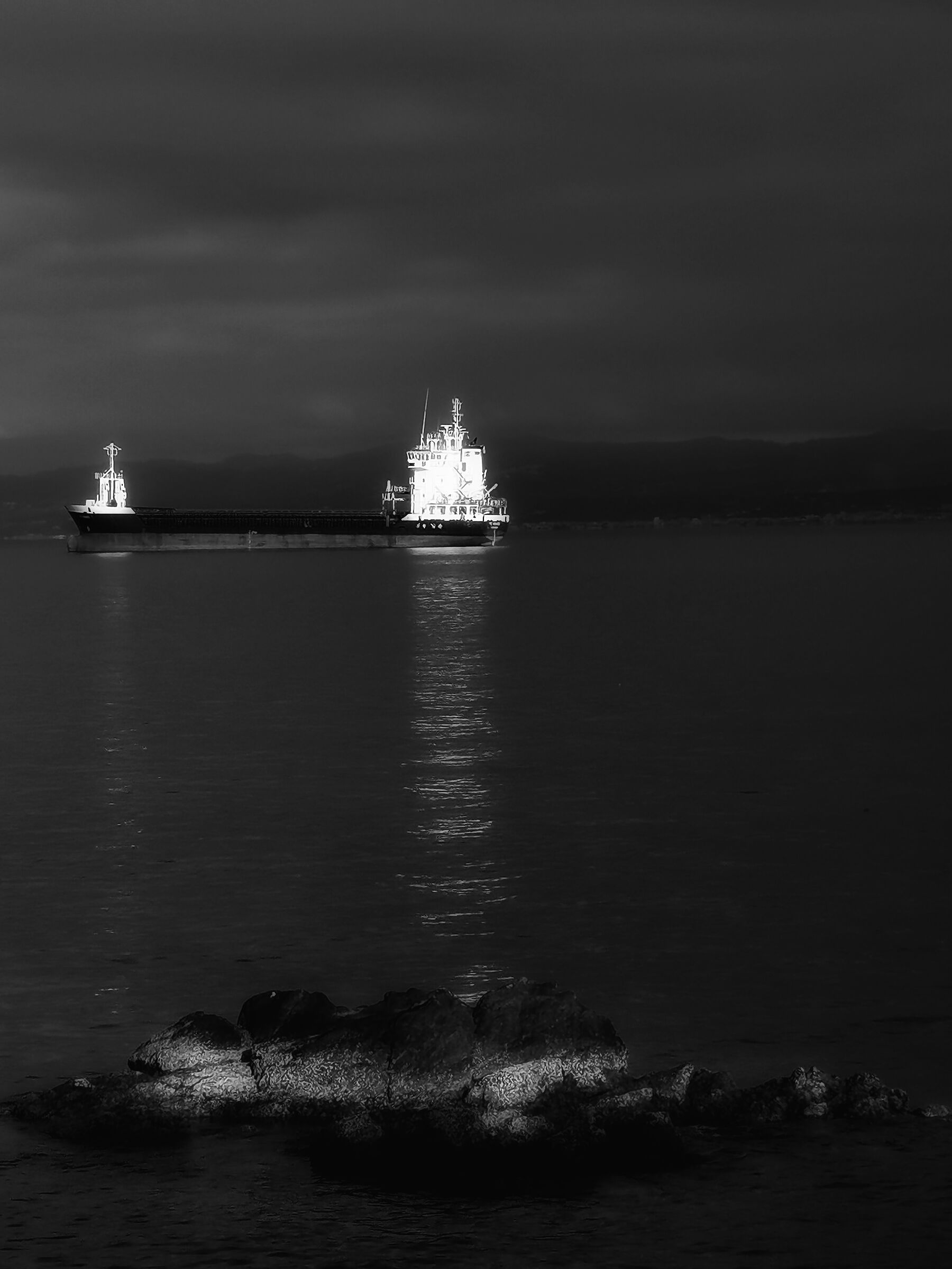 Ship in the sea