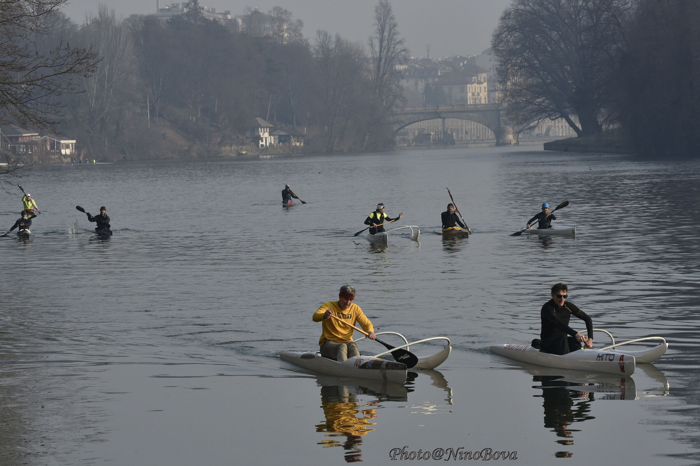 rowing on the PO