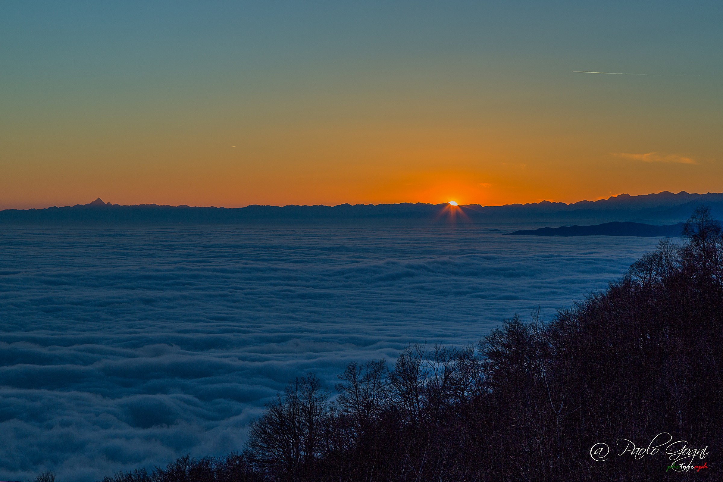Sunset on the Monviso