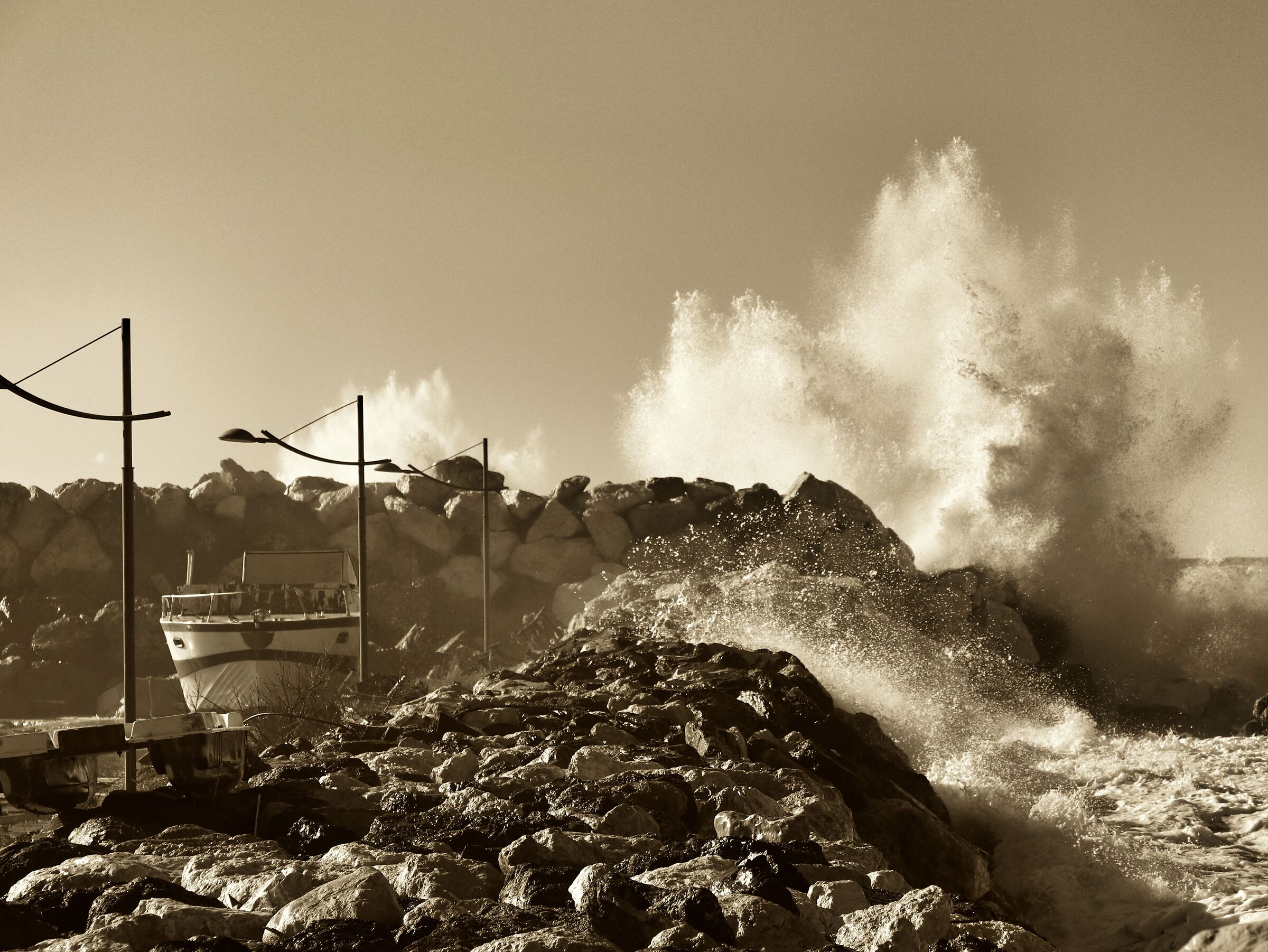 Sheltered from the storm.
