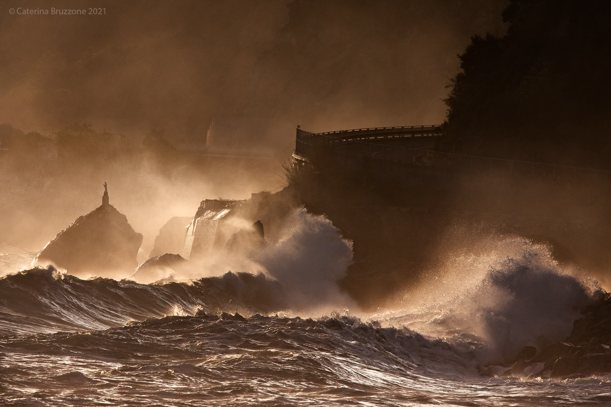 Rough seas on the evening