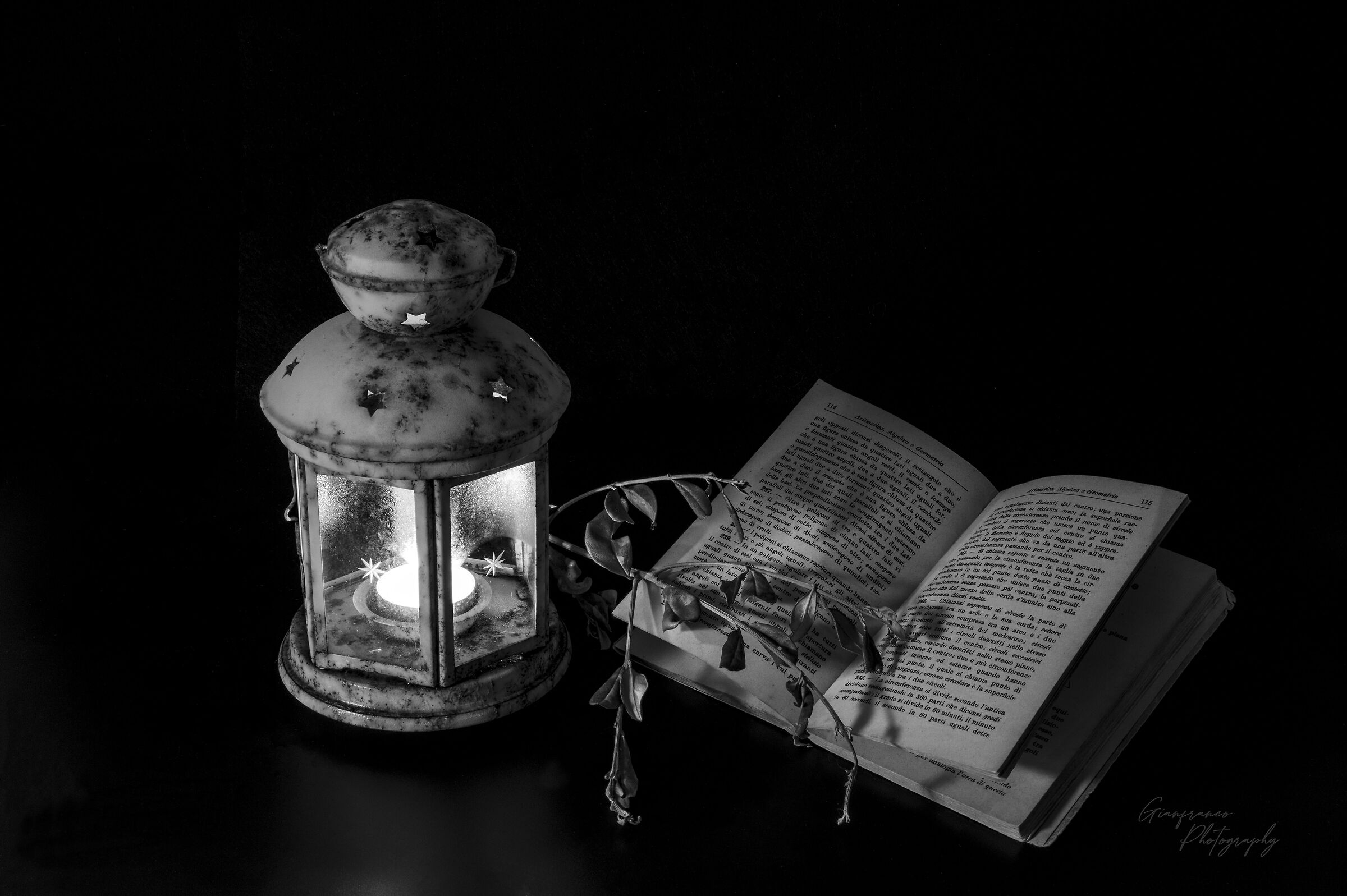 Old Book Black and White.