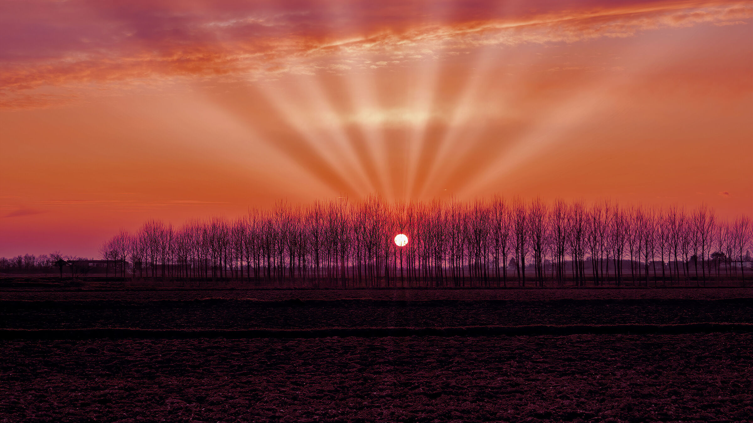 Tristezza dolce della campagna, va calando la sera.