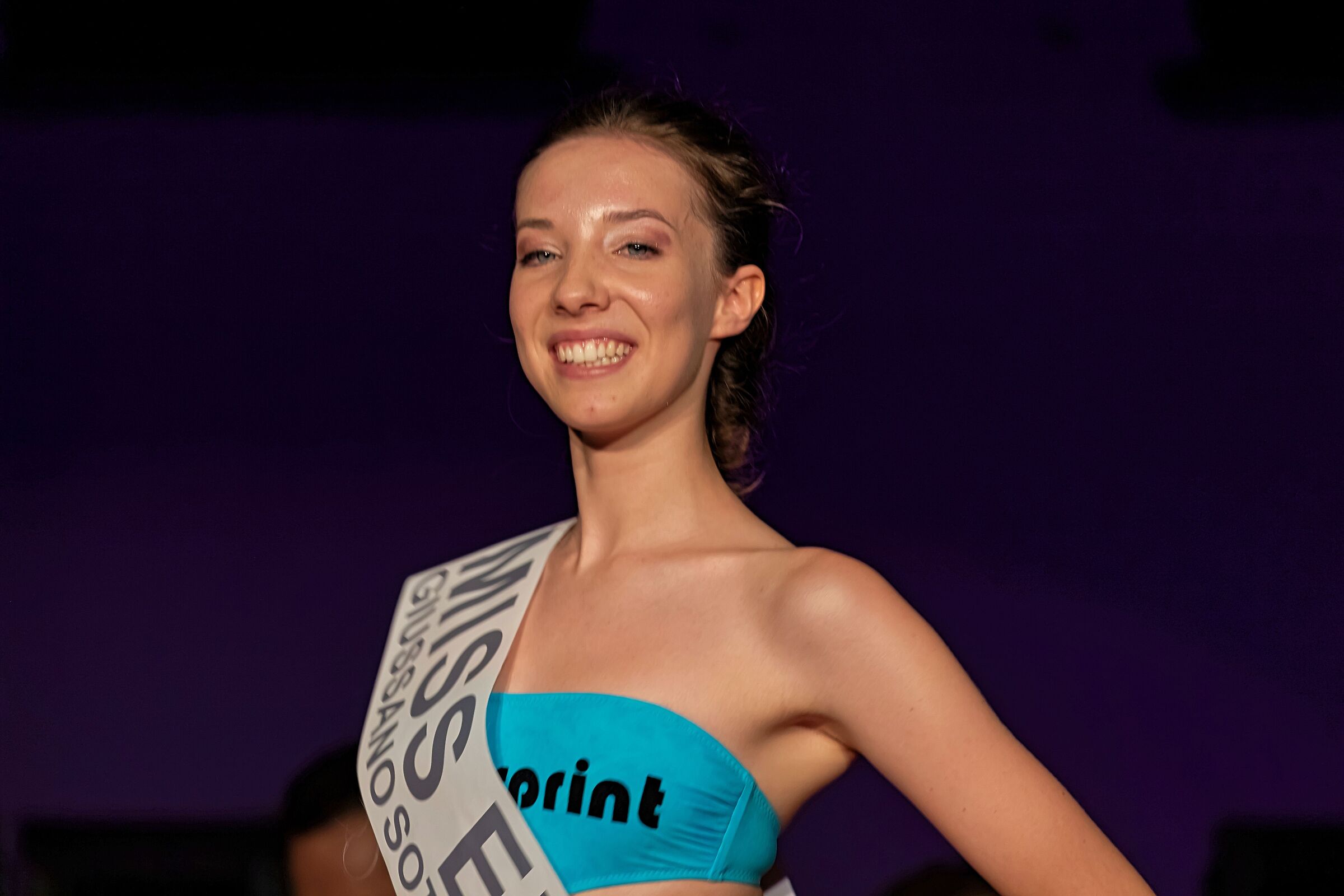 Miss Giussano on the catwalk Miss Eleganza 29/06/2019