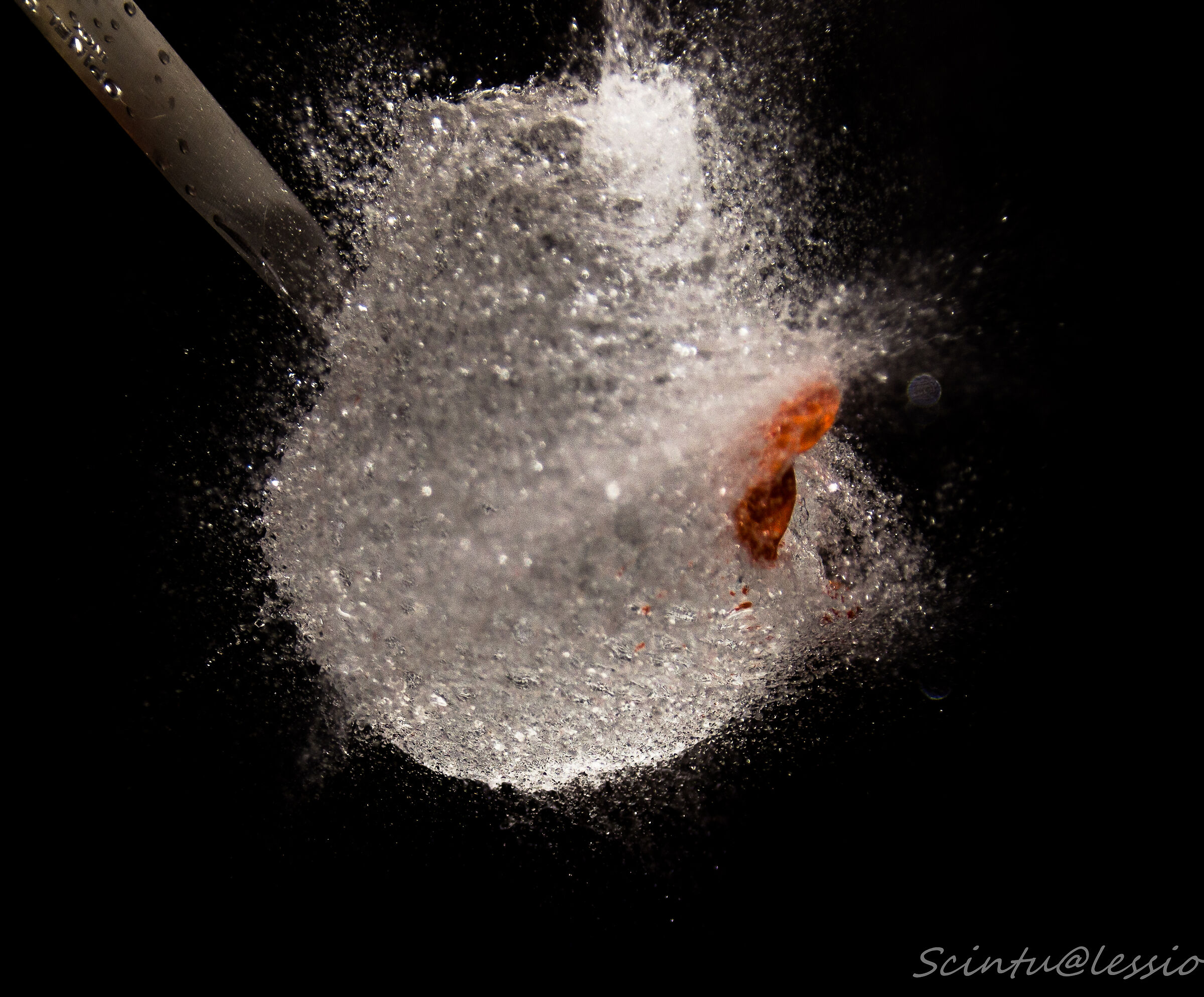 Water splash.. Orange