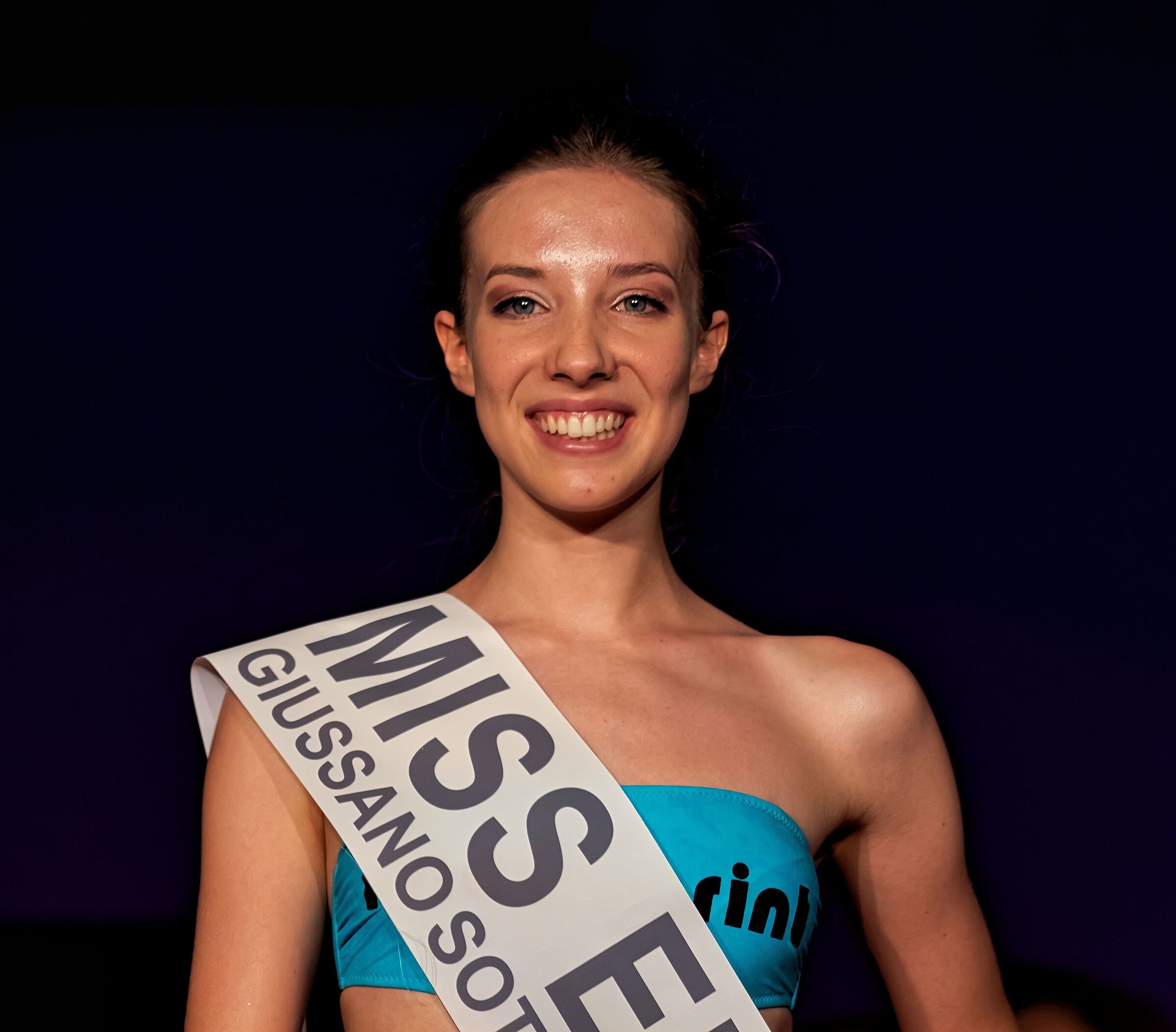 Miss Giussano on the catwalk Miss Eleganza 29/06/2019