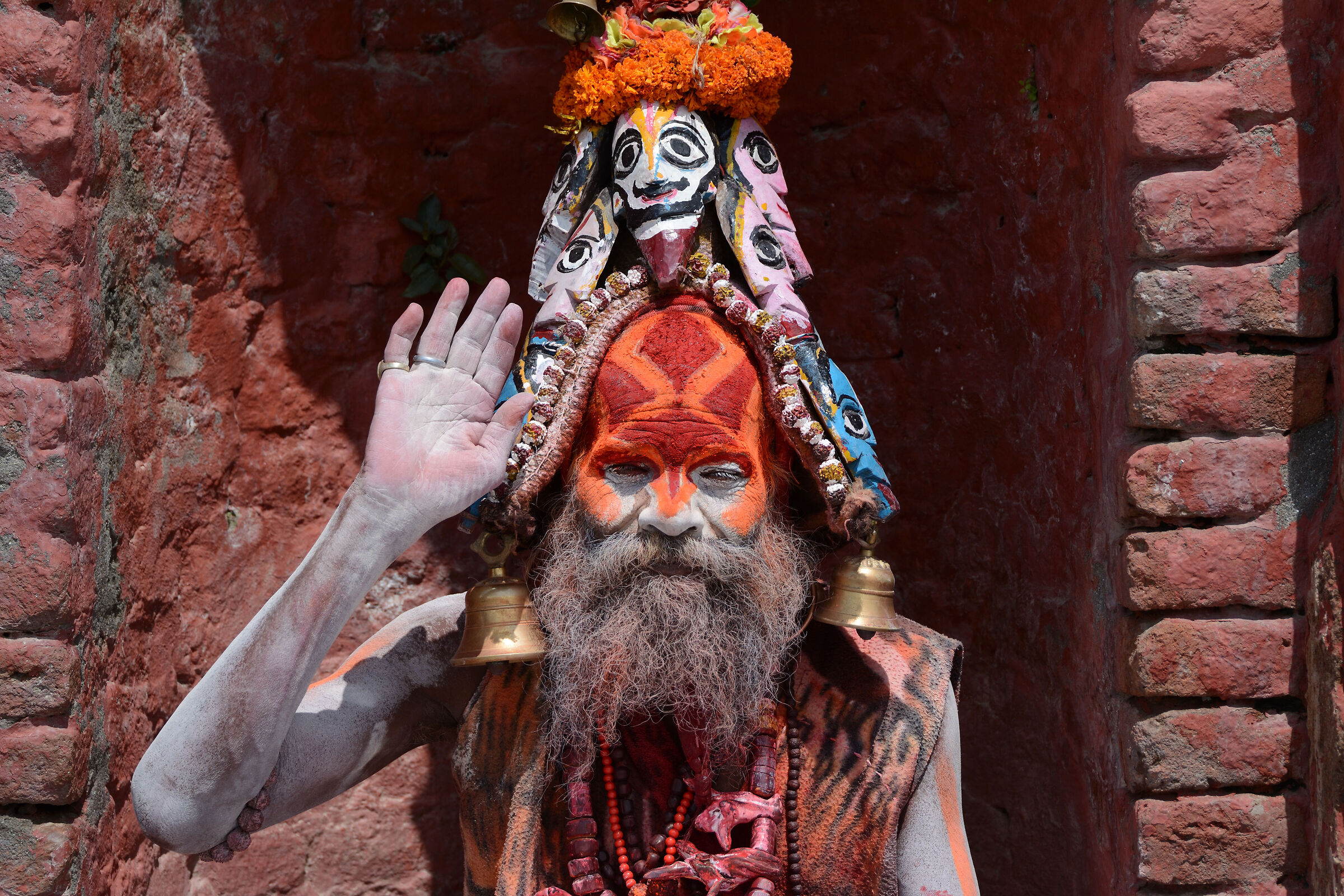Sadu at the Hindu temple in Pashupatinath, Kathmandu