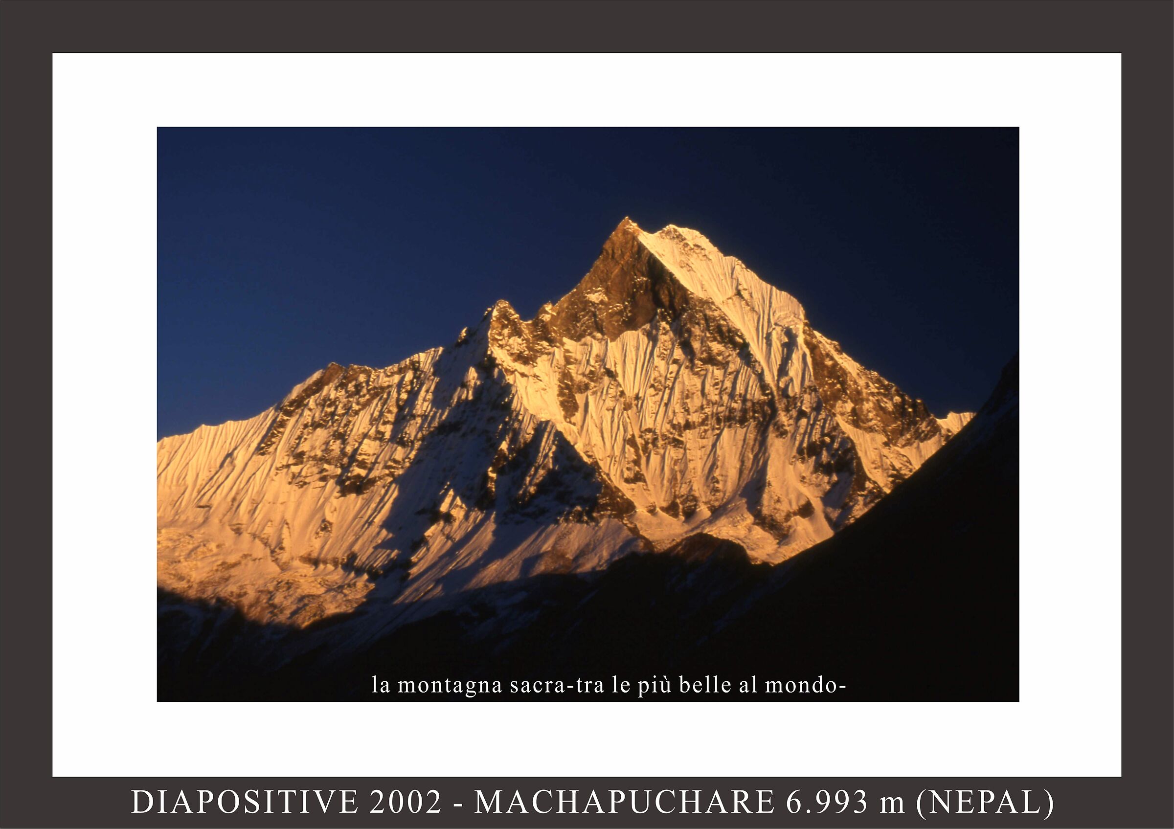 monte sacro del Nepal