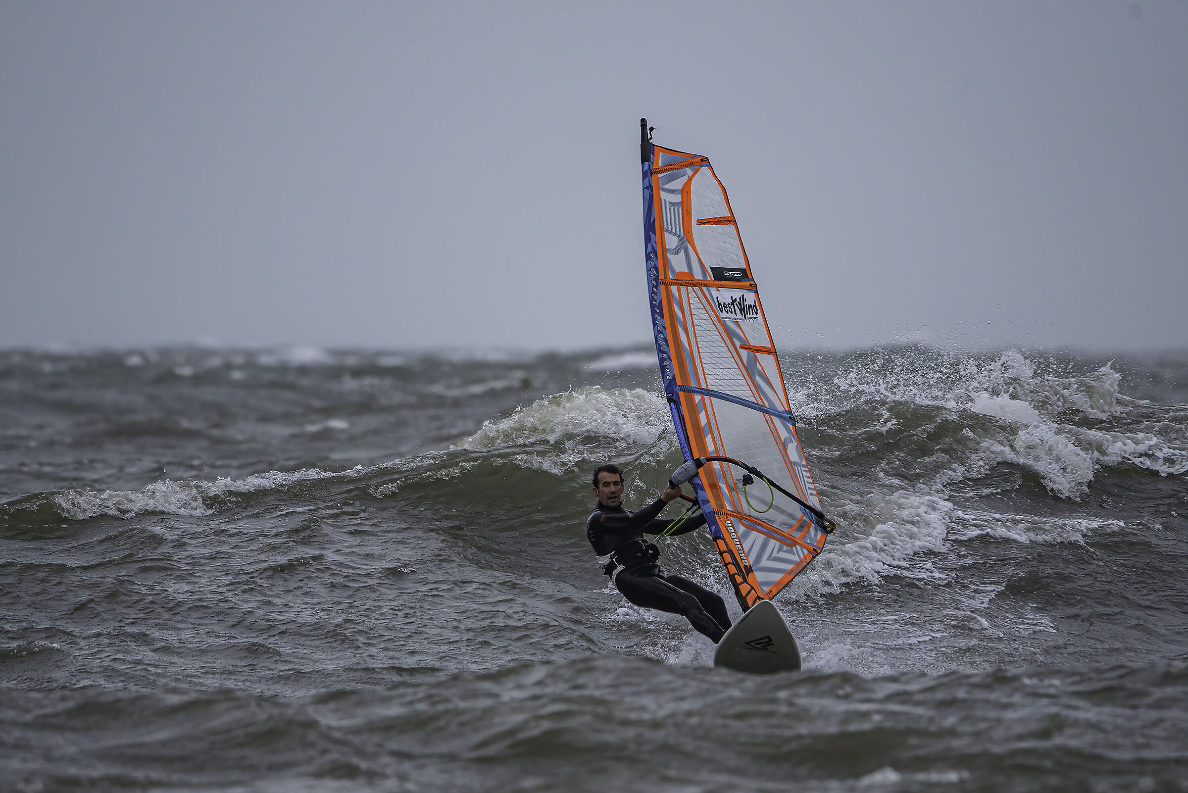 Windsurfing in the Gulf of Follonica.
