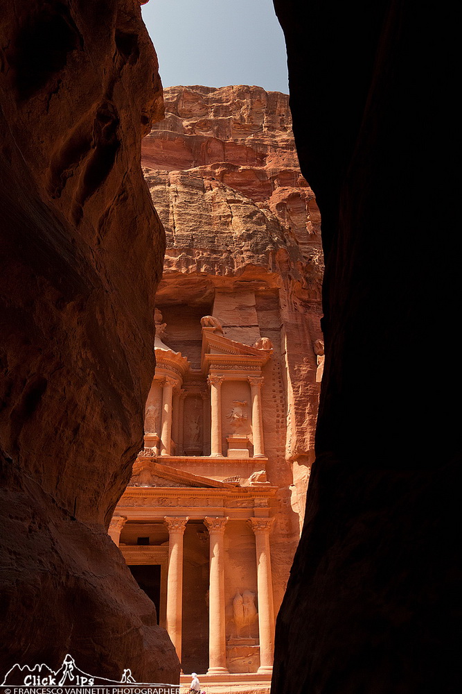 La facciata del Tesoro a Petra