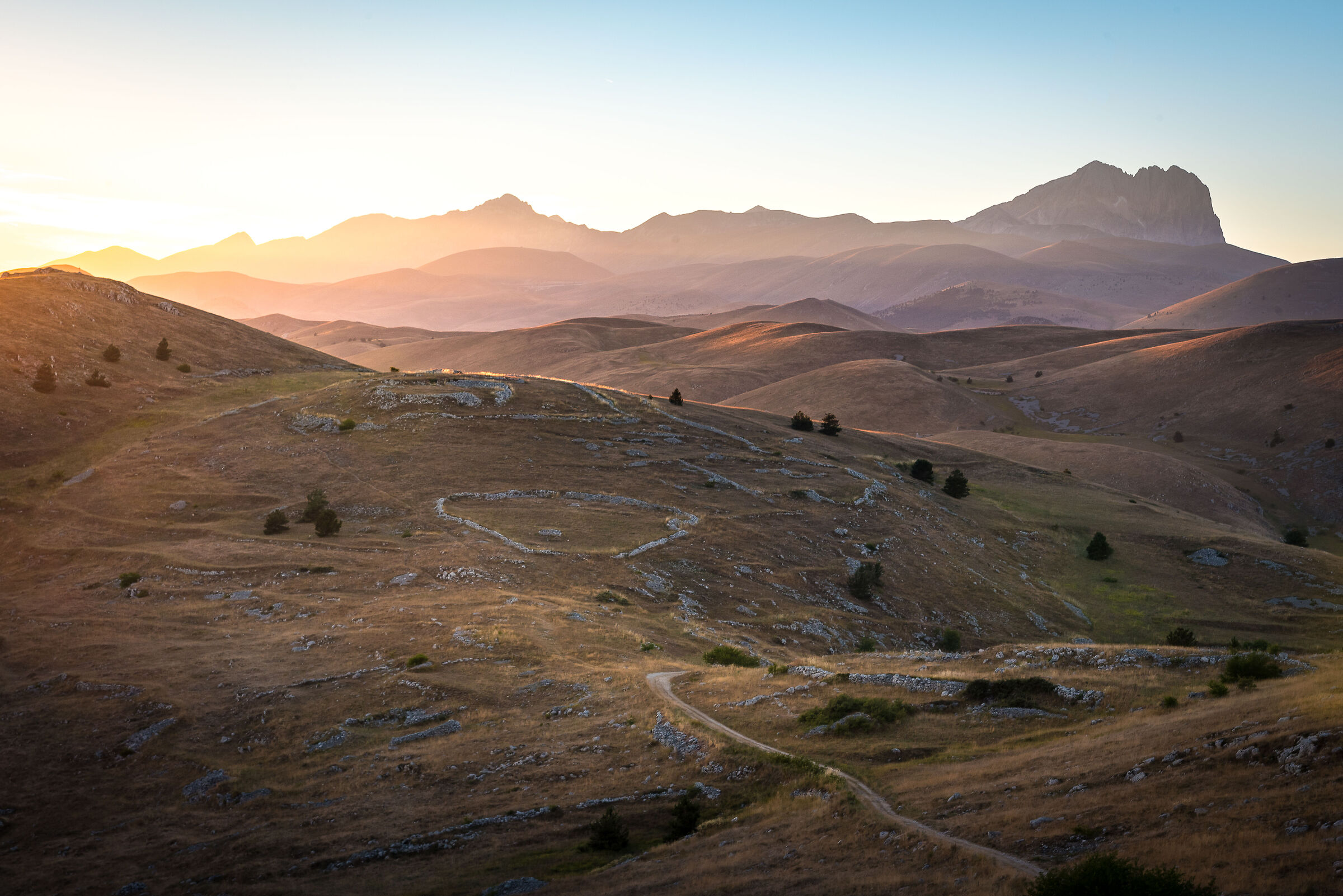 Sunset over the Gran Sasso d'Italia
