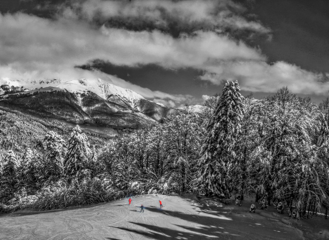 In the White, lost in White (Abetone 2018, Feb)