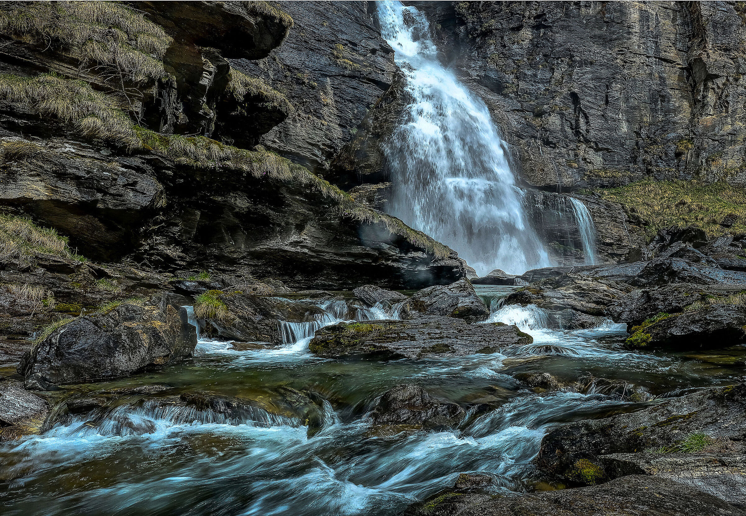 The waterfall