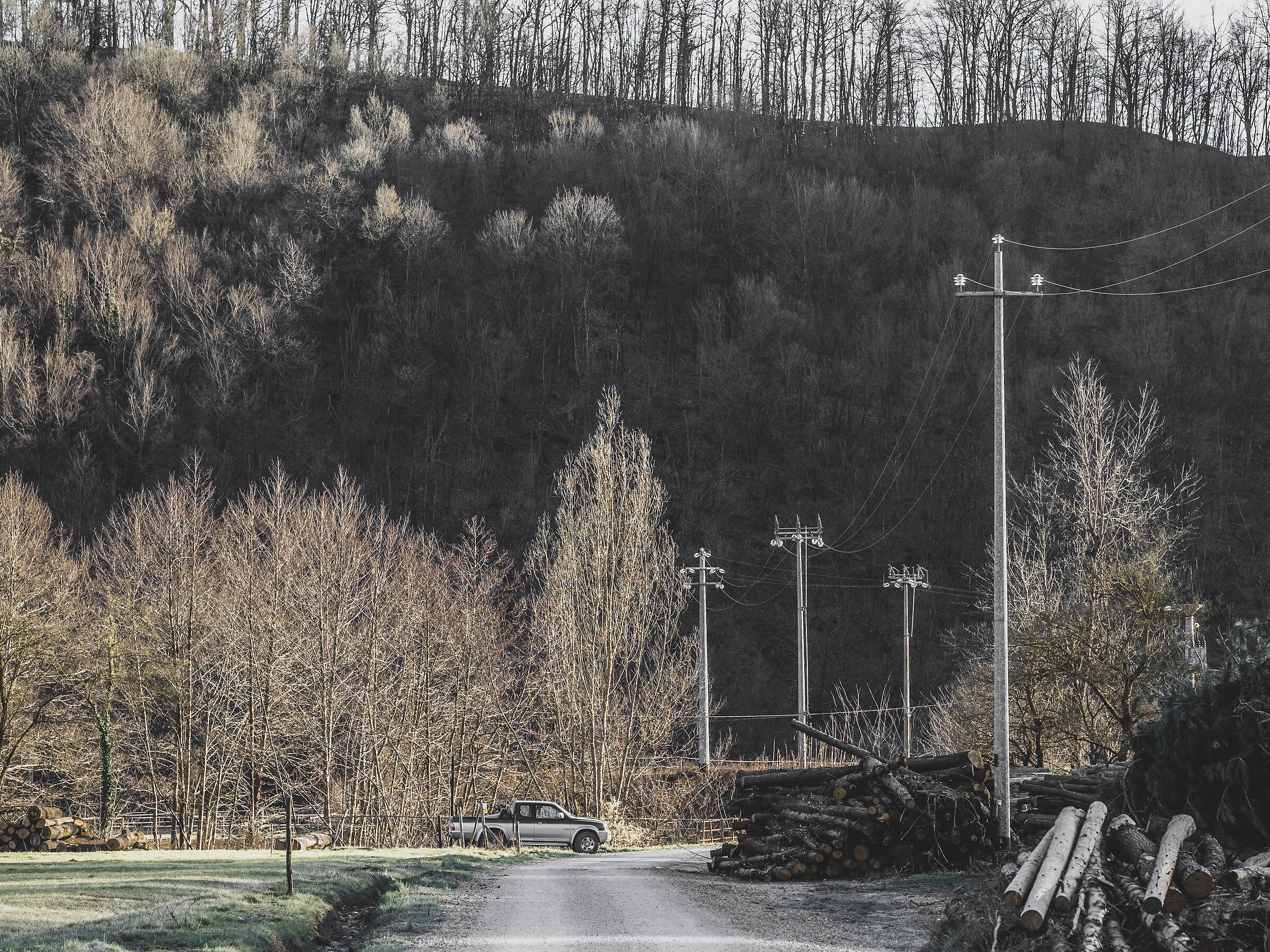 In campagna con il pick-up