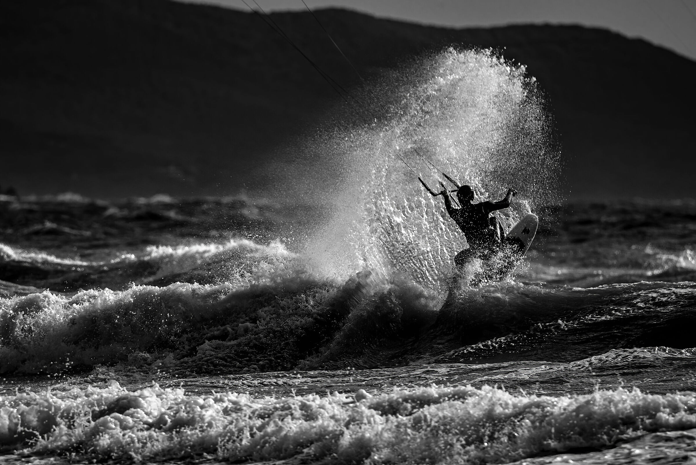 Kite in the Gulf of Follonica.