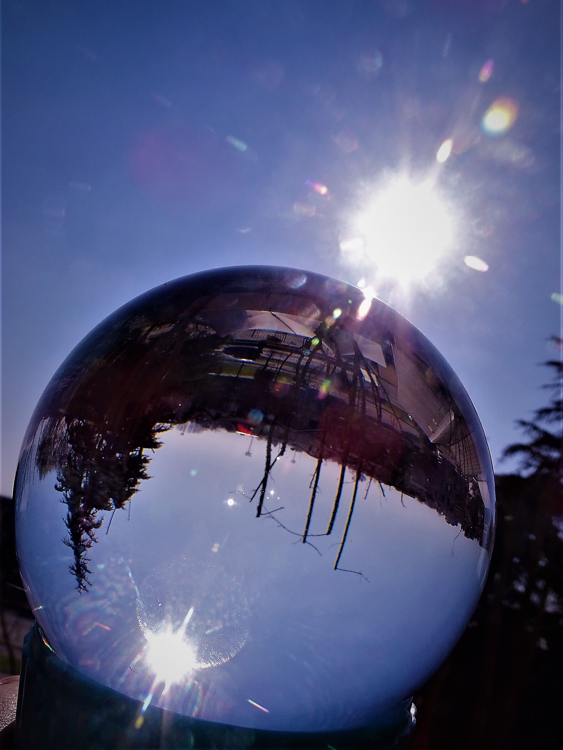 the world in a crystal ball..