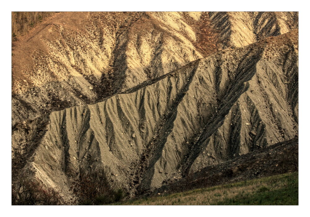 Calanchi alla luce del tramonto