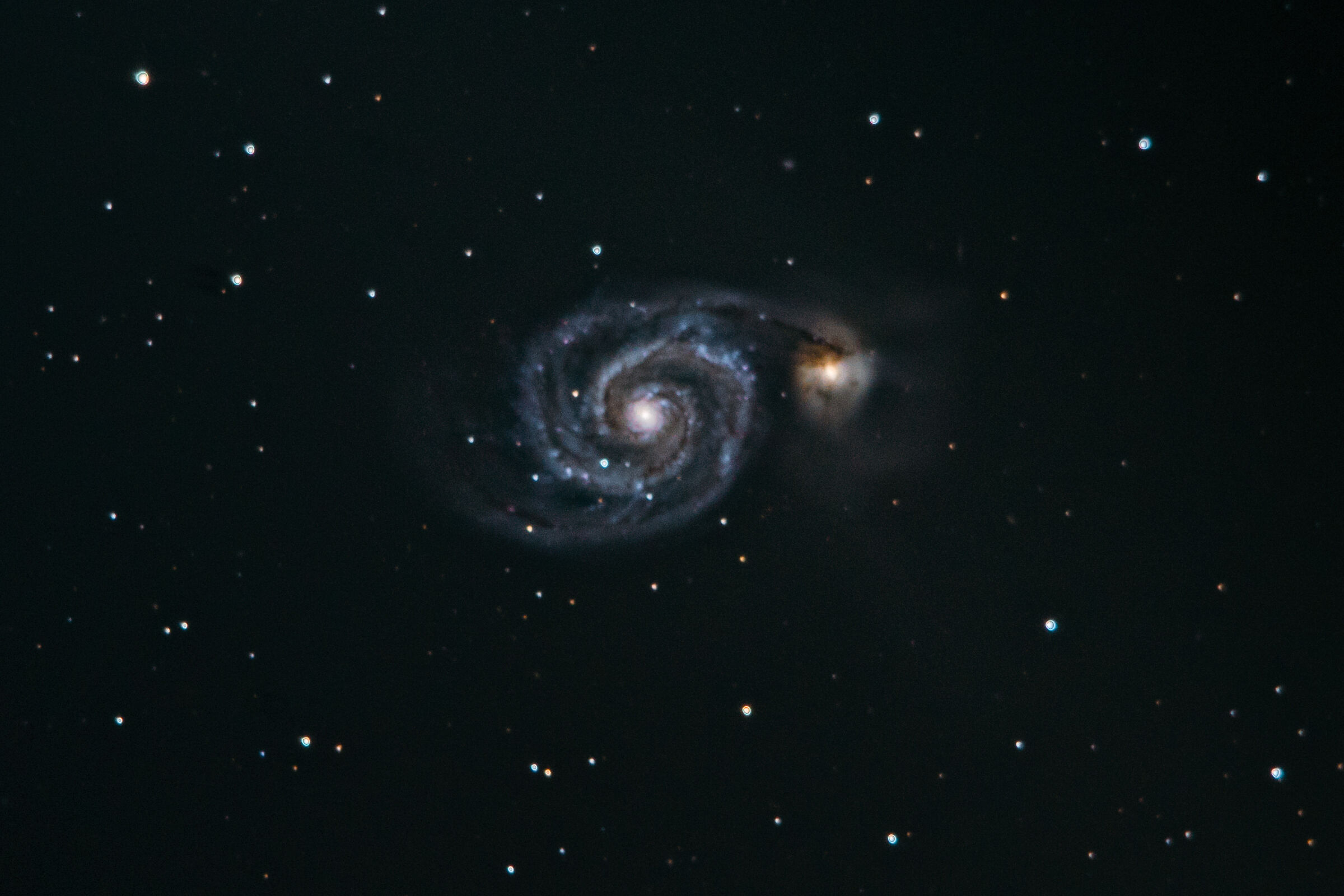 M51 Galaxy in pair (whirpool galaxy)