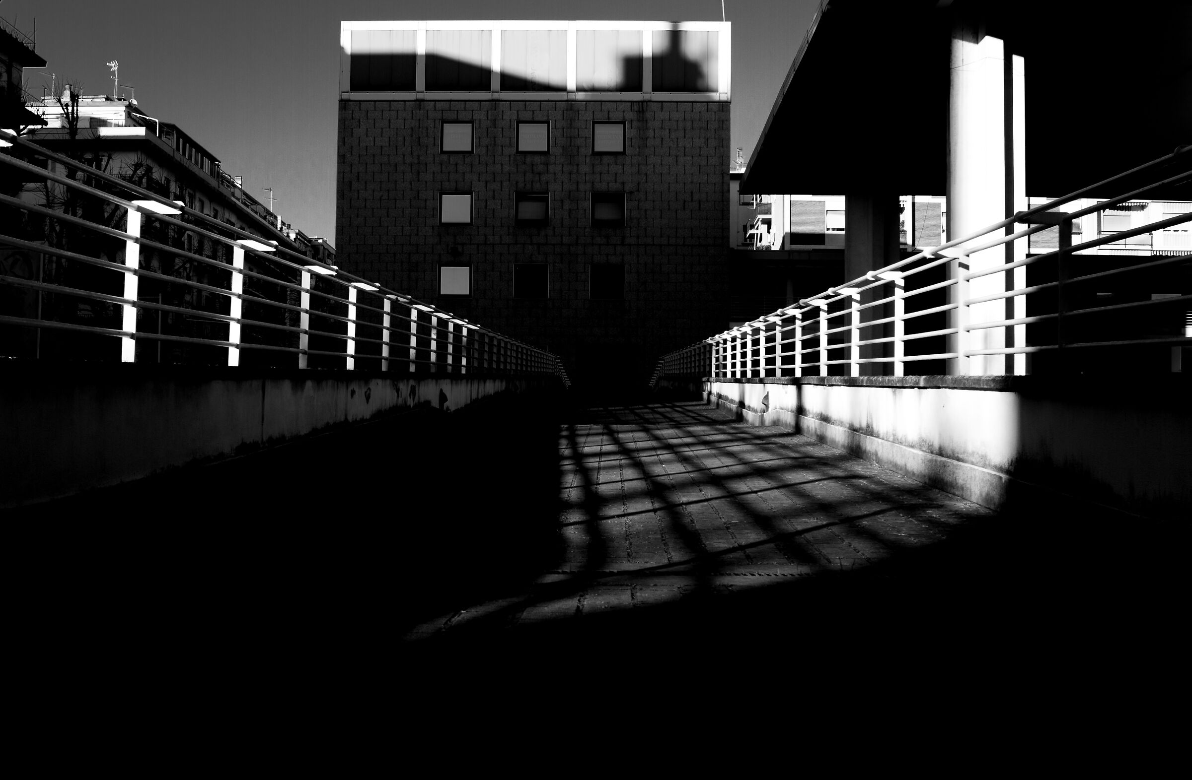 We walk between lights and shadows 01