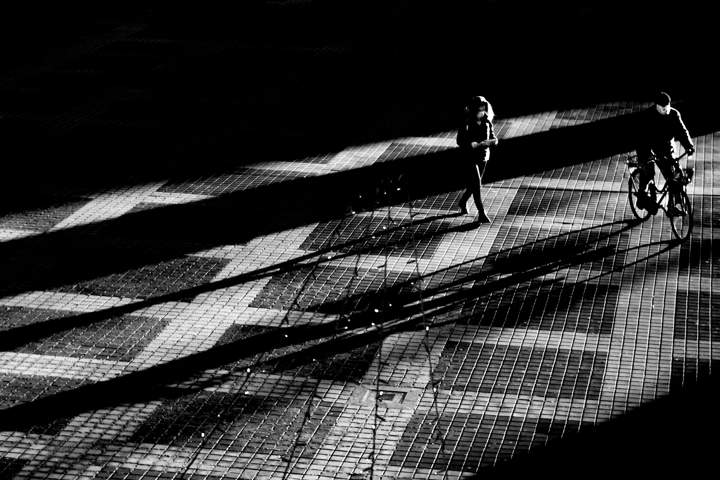 We walk between lights and shadows 02