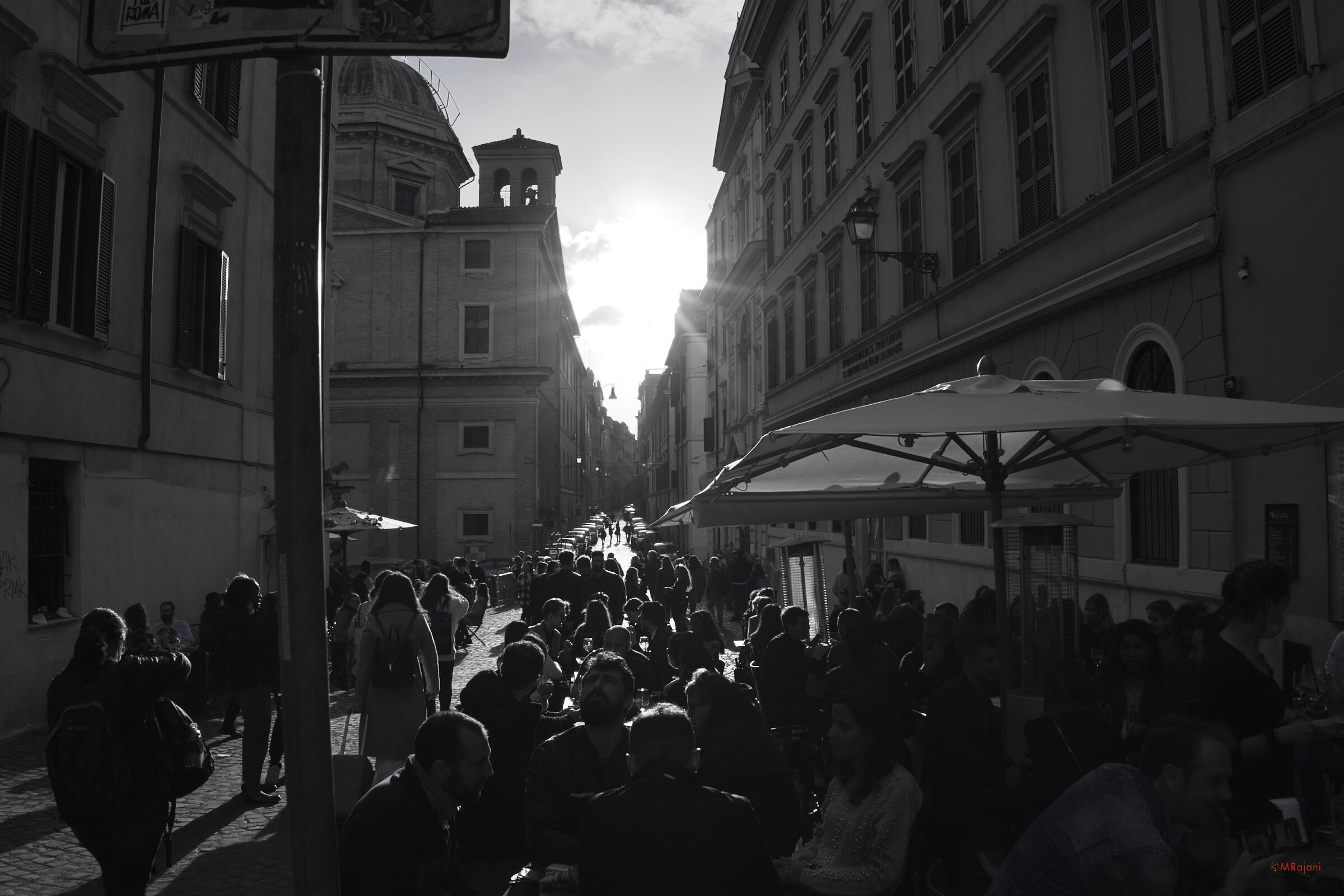 The nightlife in Monti at the time of Covid