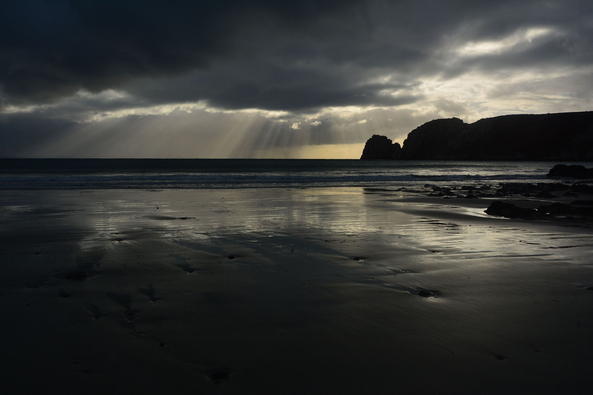 Between clouds and sun