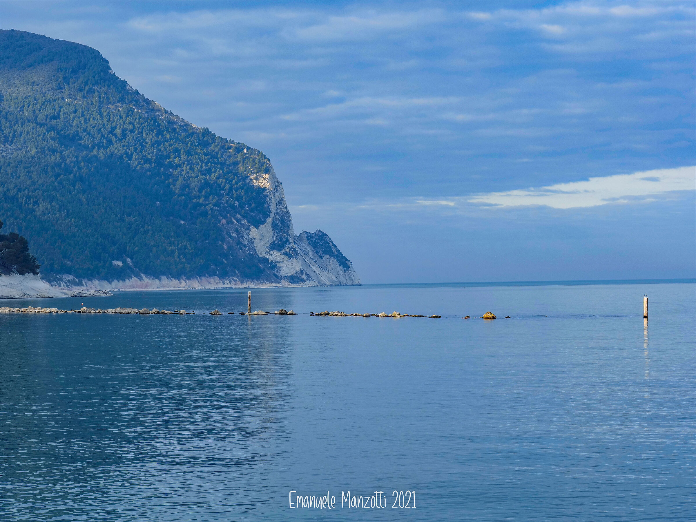 Il Conero dal porto di Numana