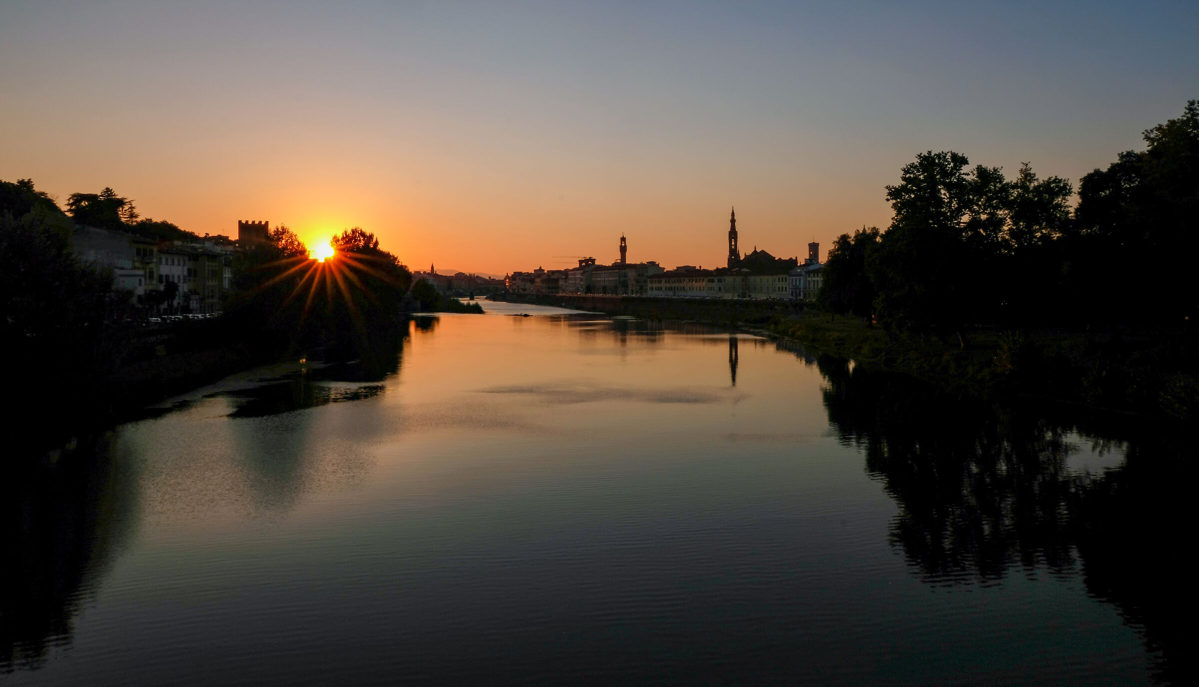 Tramonto fiorentino dal Ponte S. Niccolò