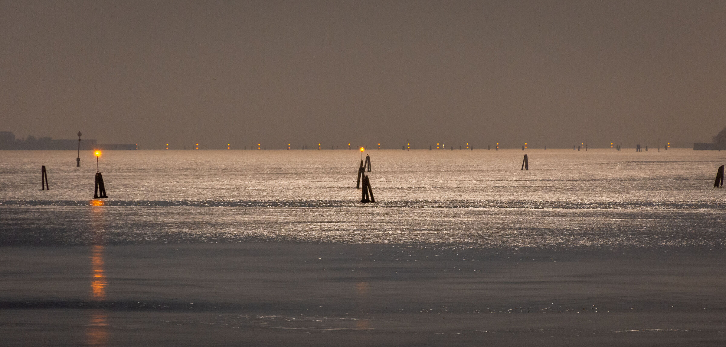 full moon in the lagoon
