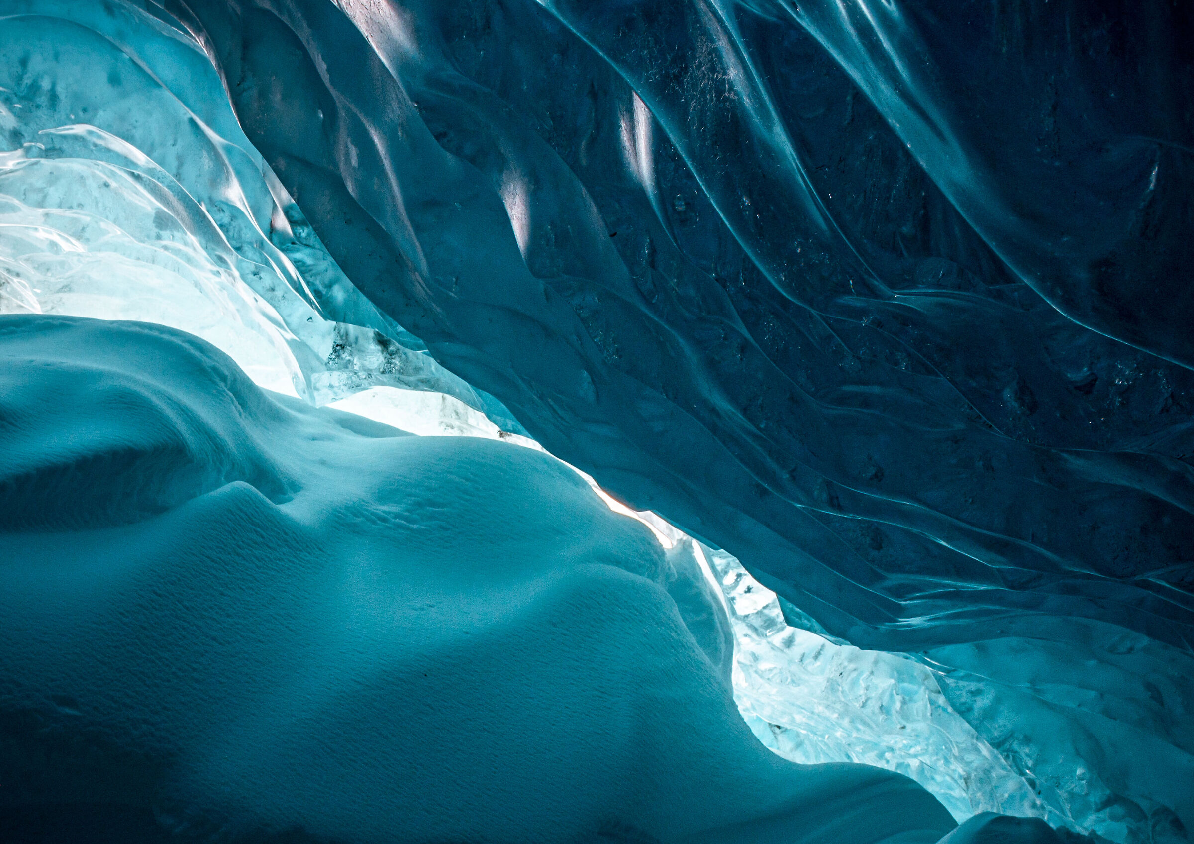 inside the ice cave