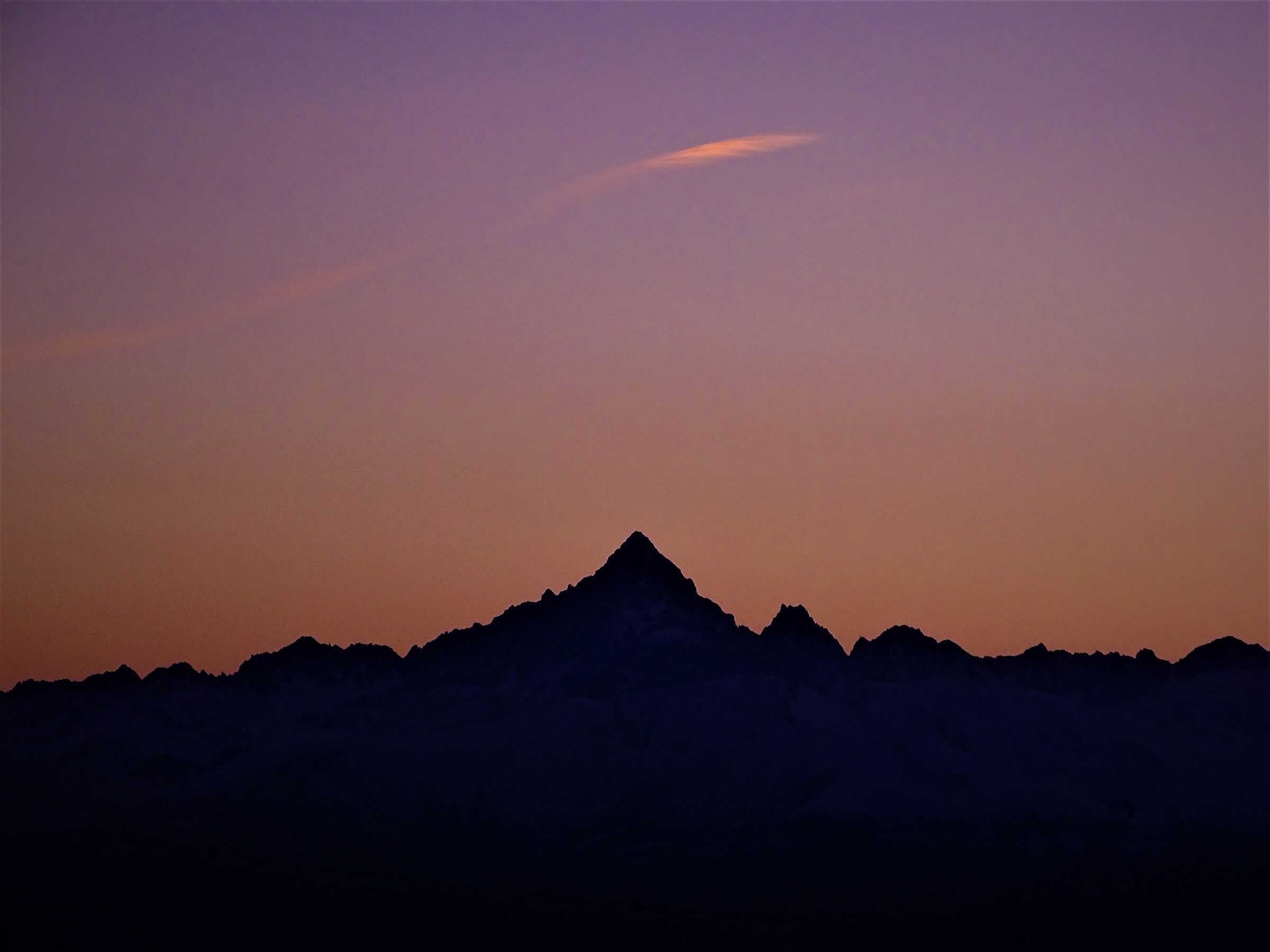 monviso in sunset