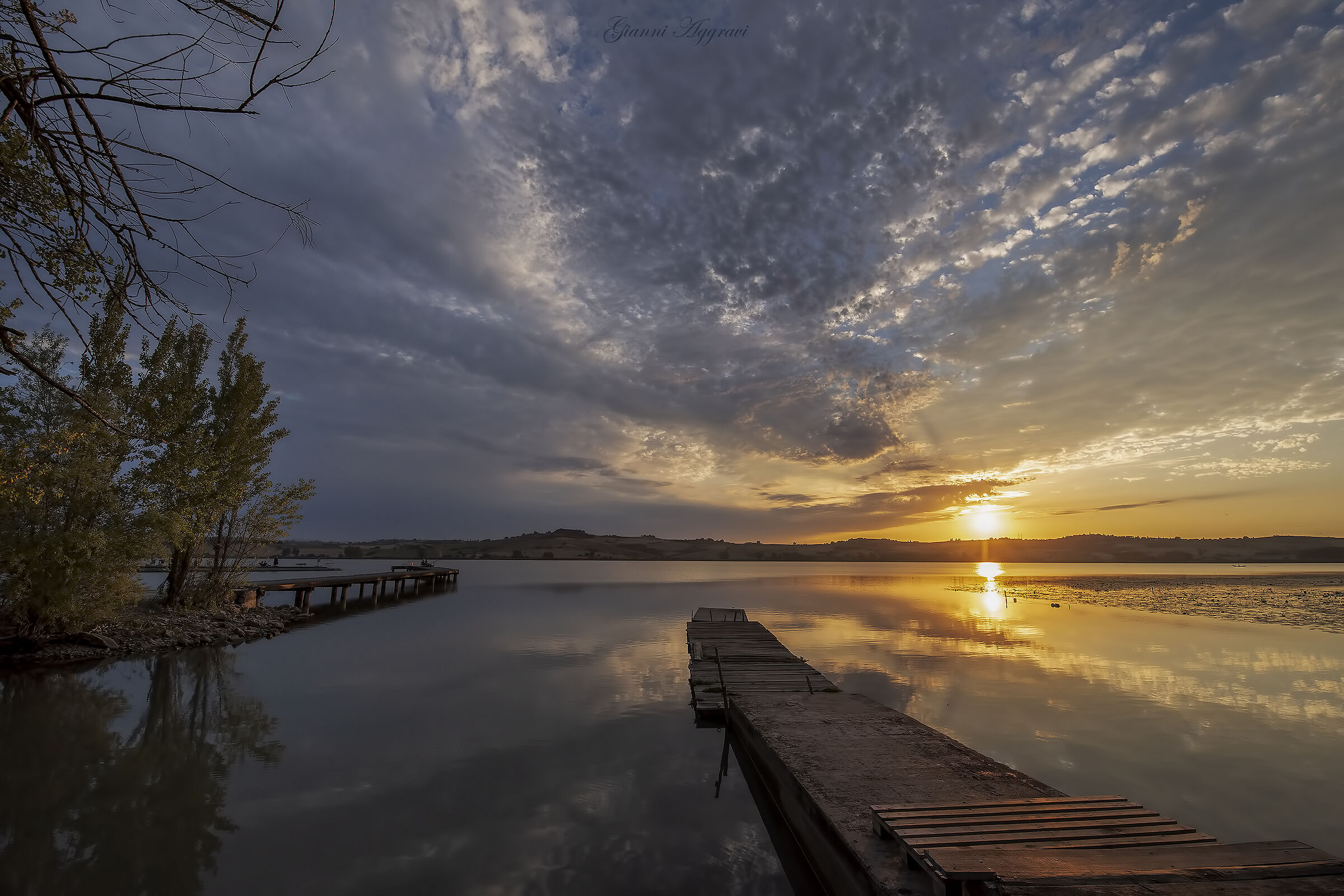 Alba al Lago di Chiusi