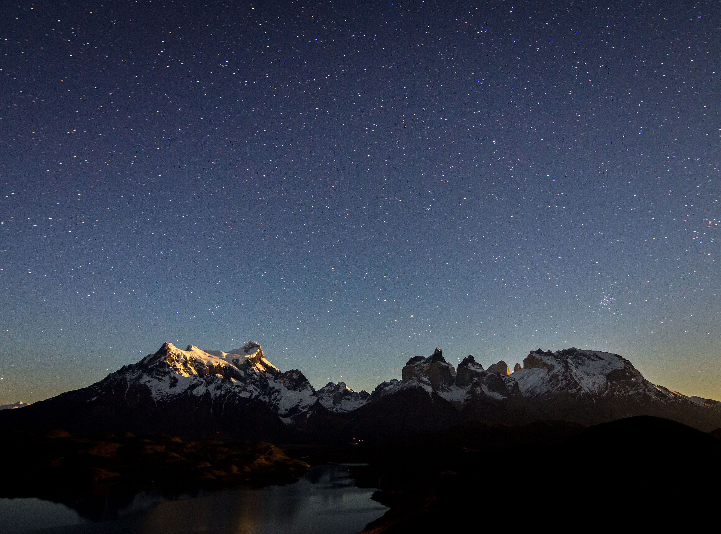 starry on the towers of the paine