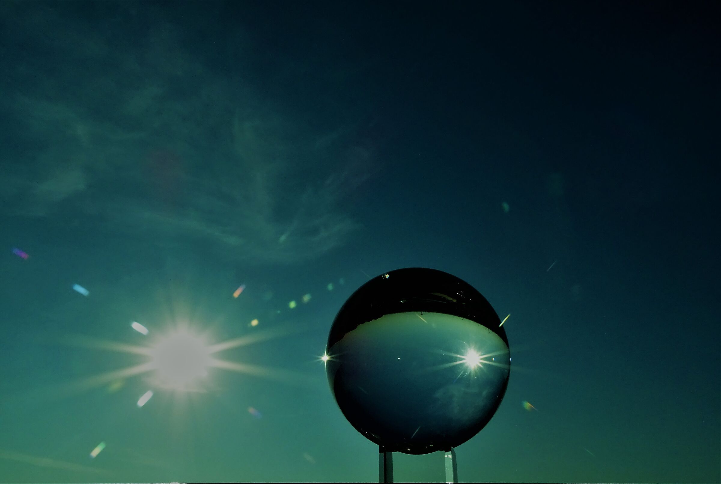 Sun... Sky... crystal ball...