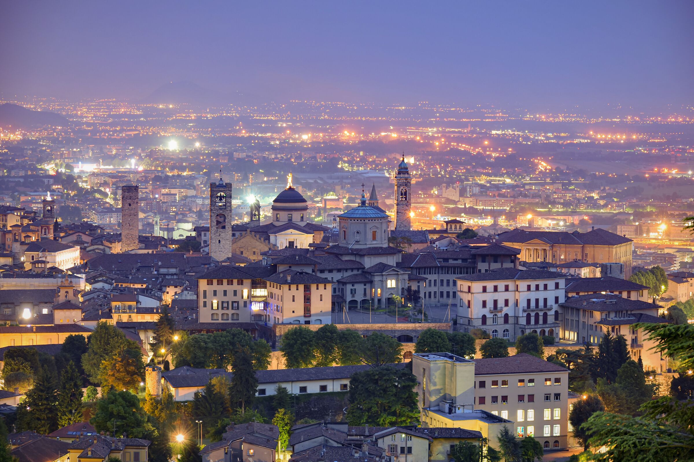 Città Alta by night