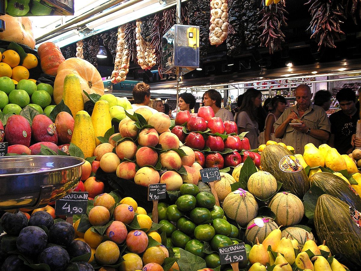 Mercato delle frutta Barcellona