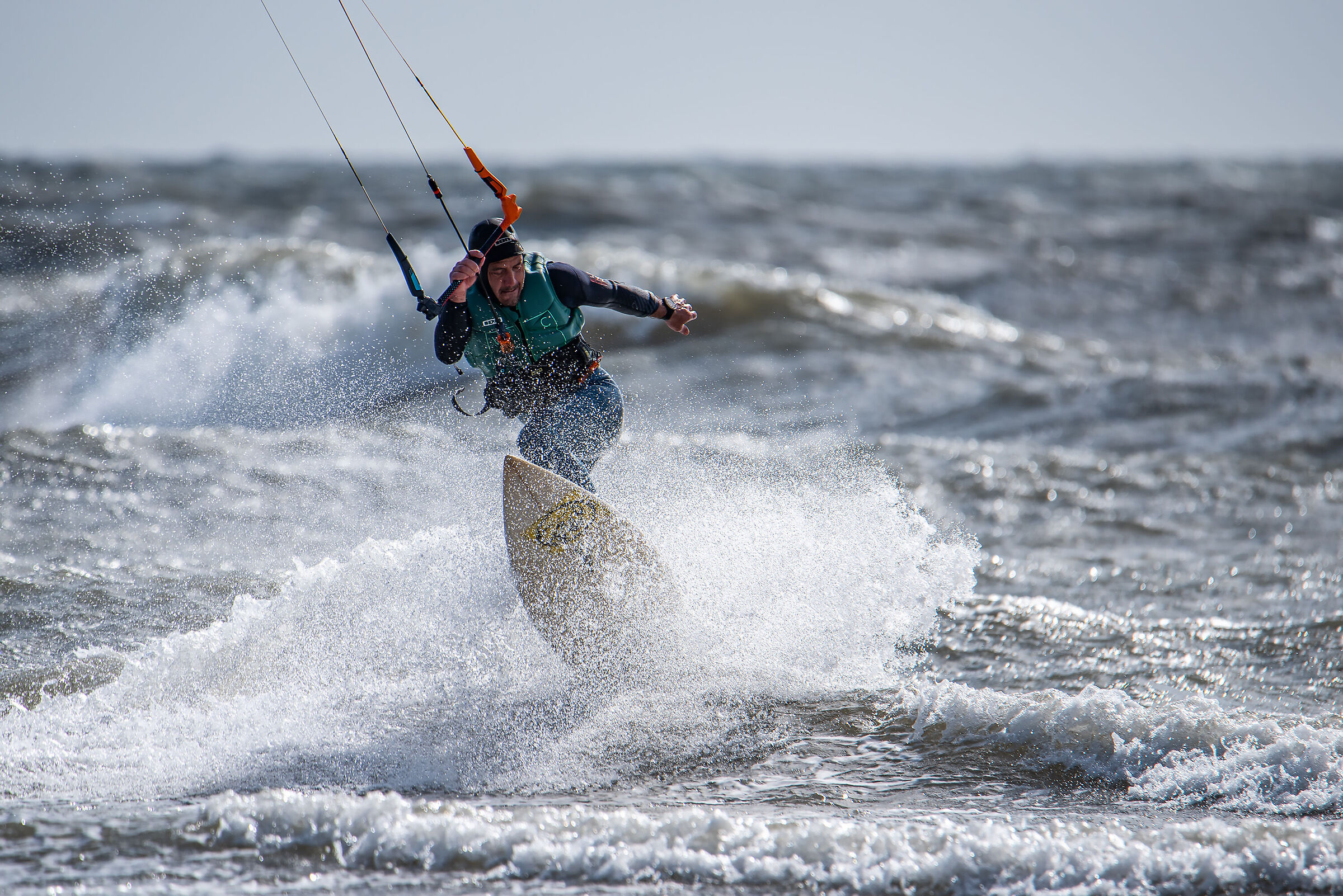 Kite in the Gulf of Follonica.