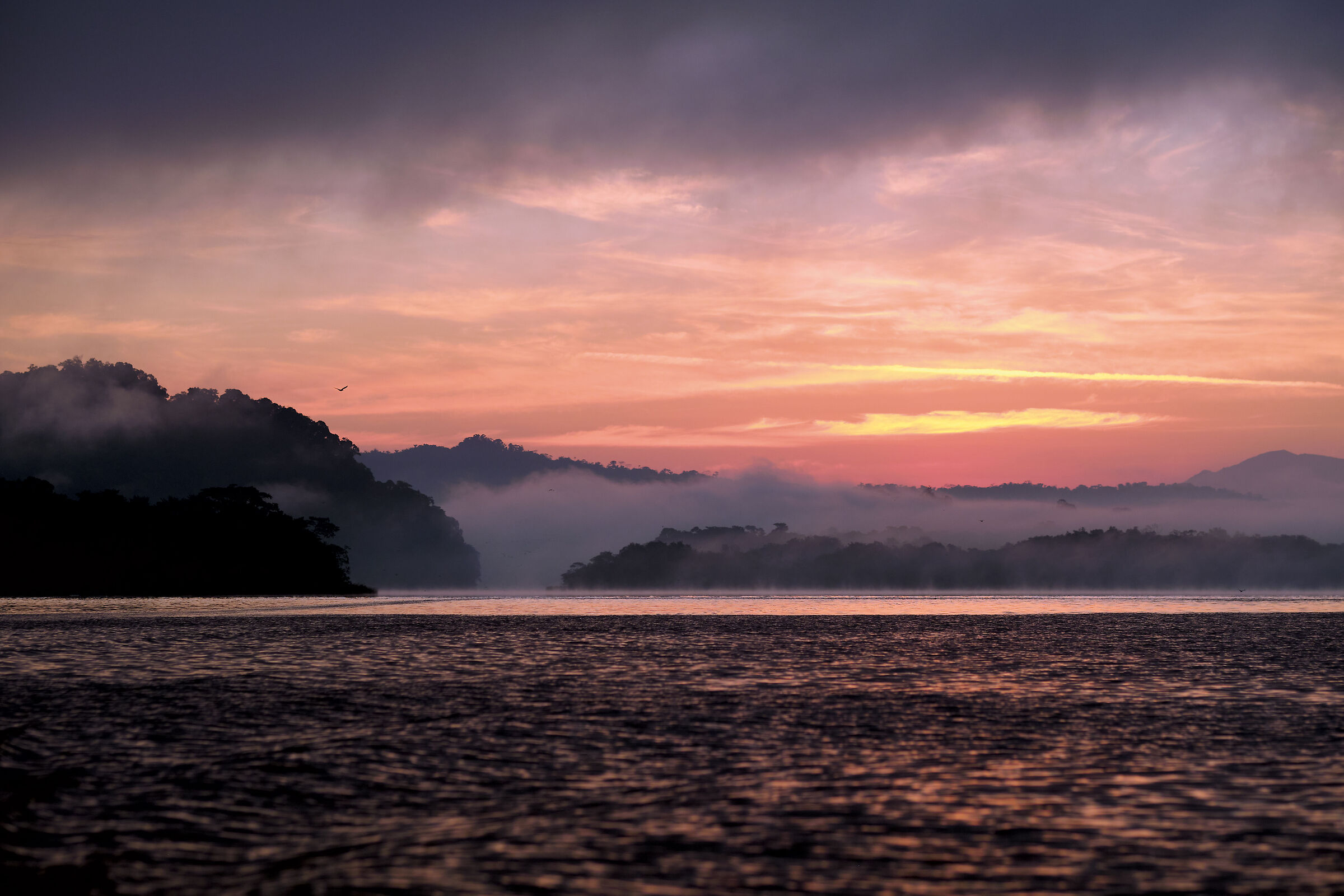 Sunrise over the Rio Dulce