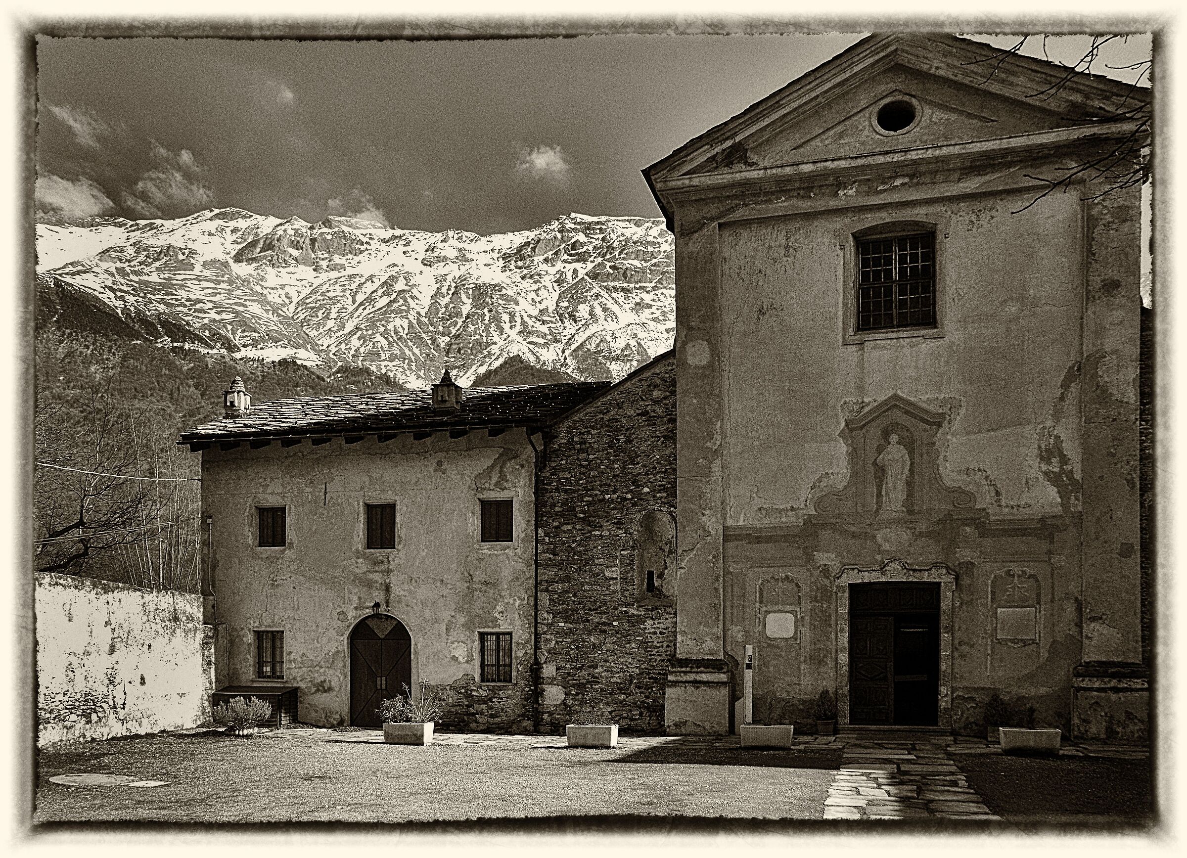 Abbazia della Novalesa - il frontespizio