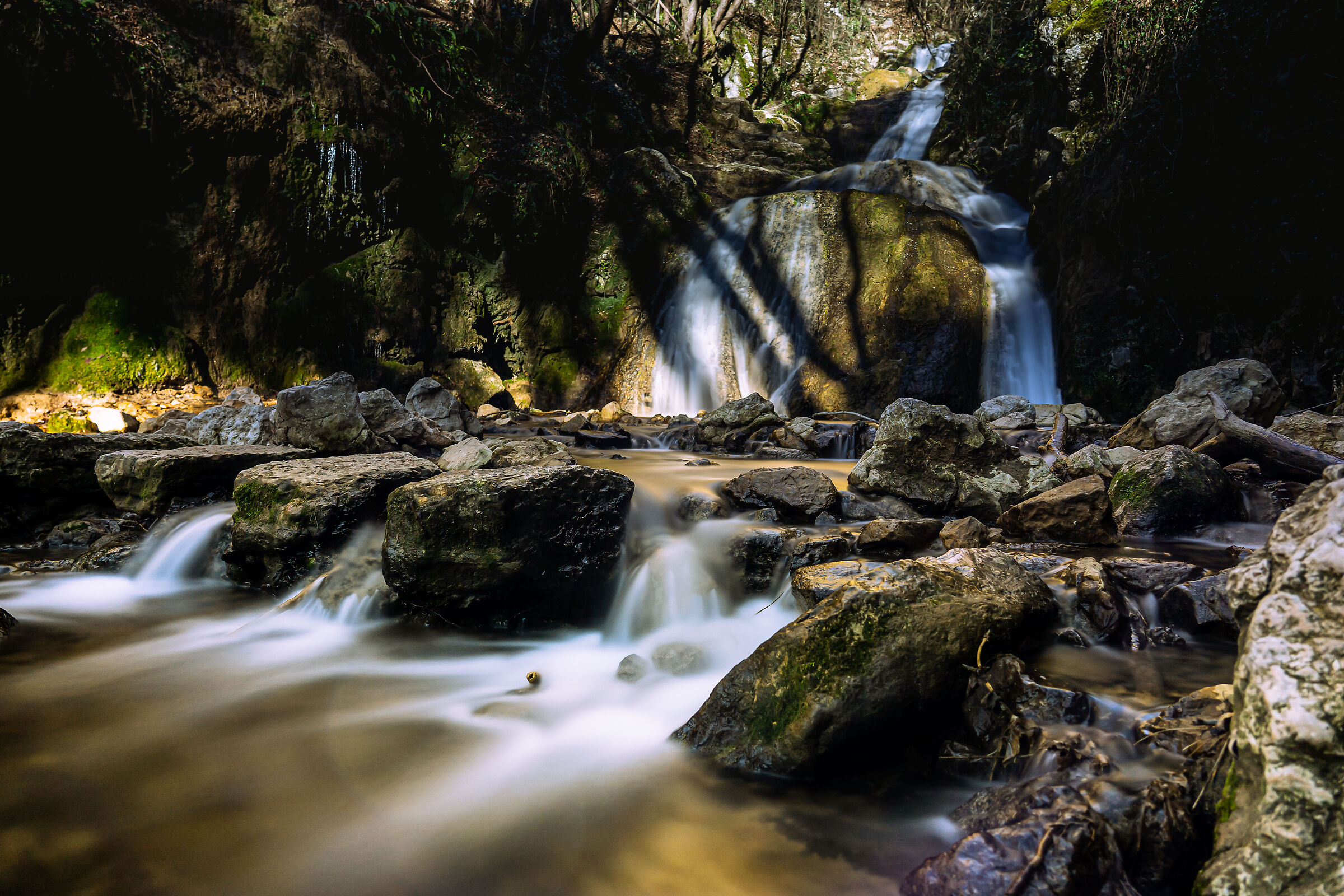 Silan waterfall on long exposure