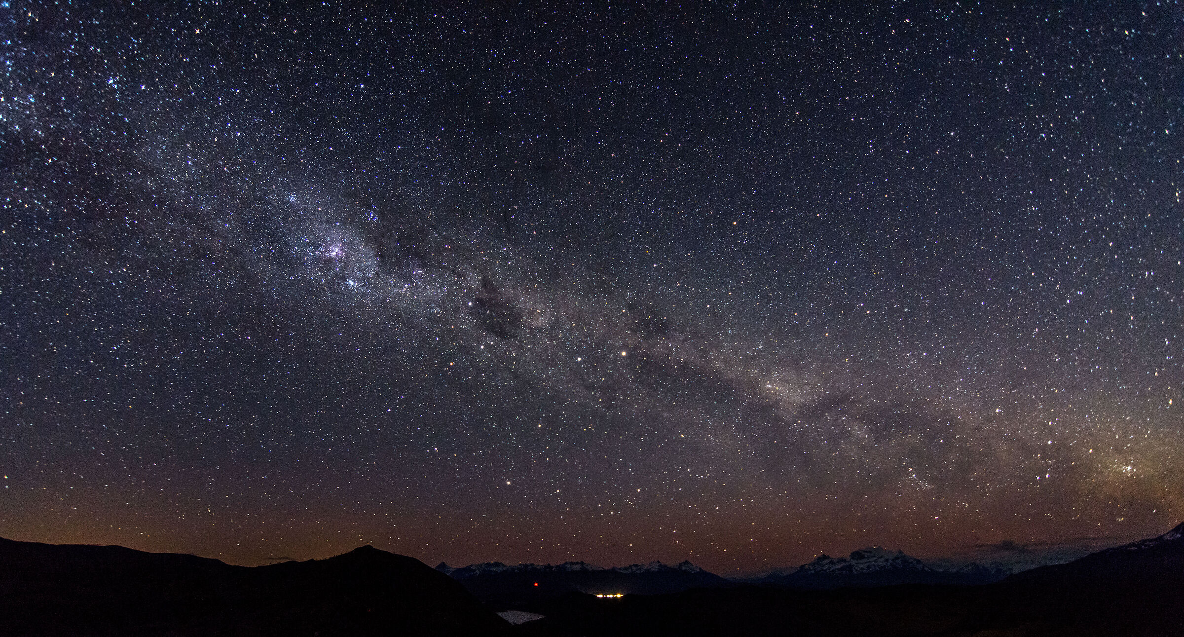 La via lattea, emisfero sud