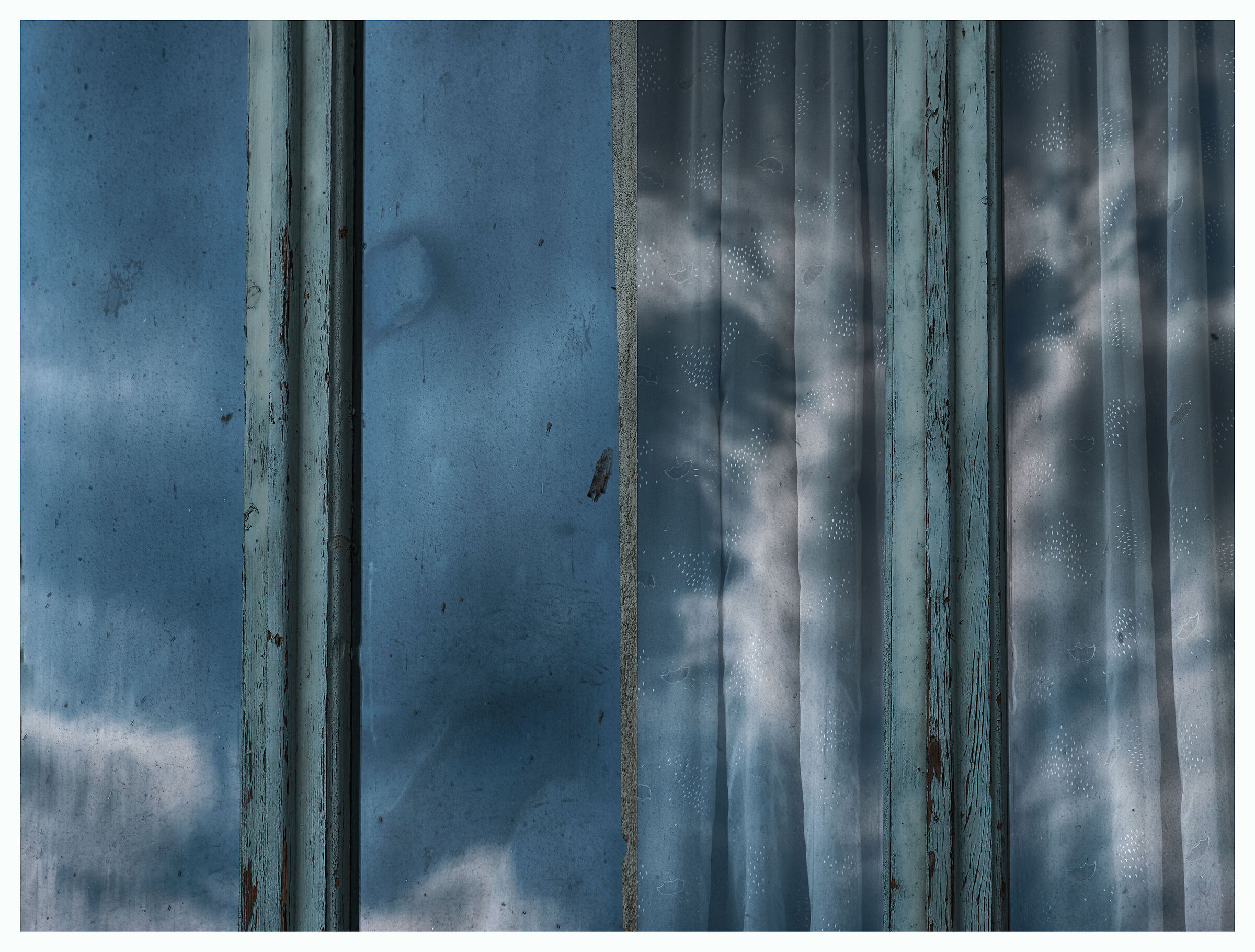 Reflections of old glass