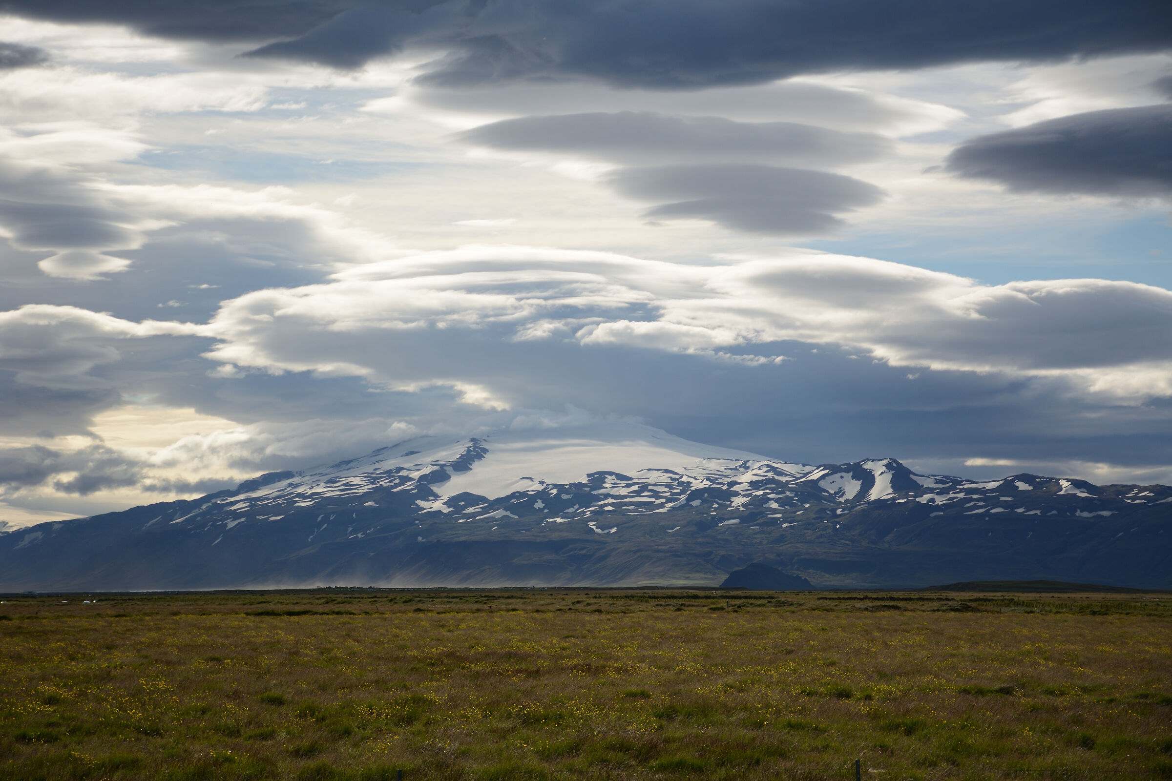 Iceland, landscape along the F35