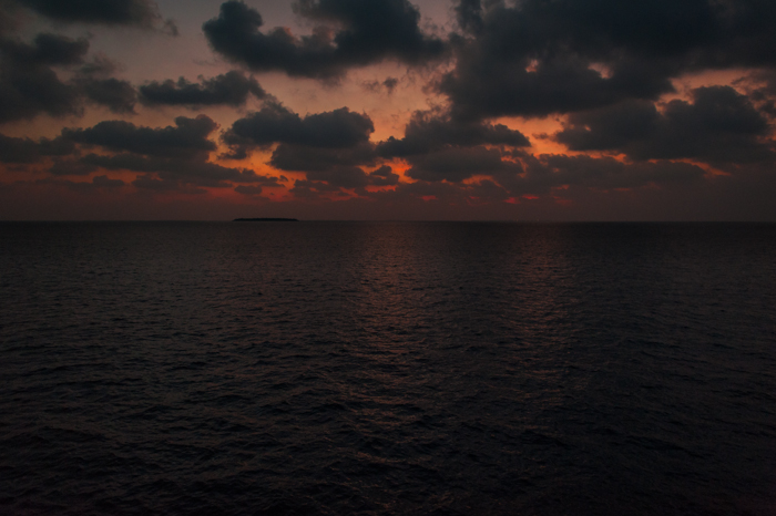 Sunset from the boat